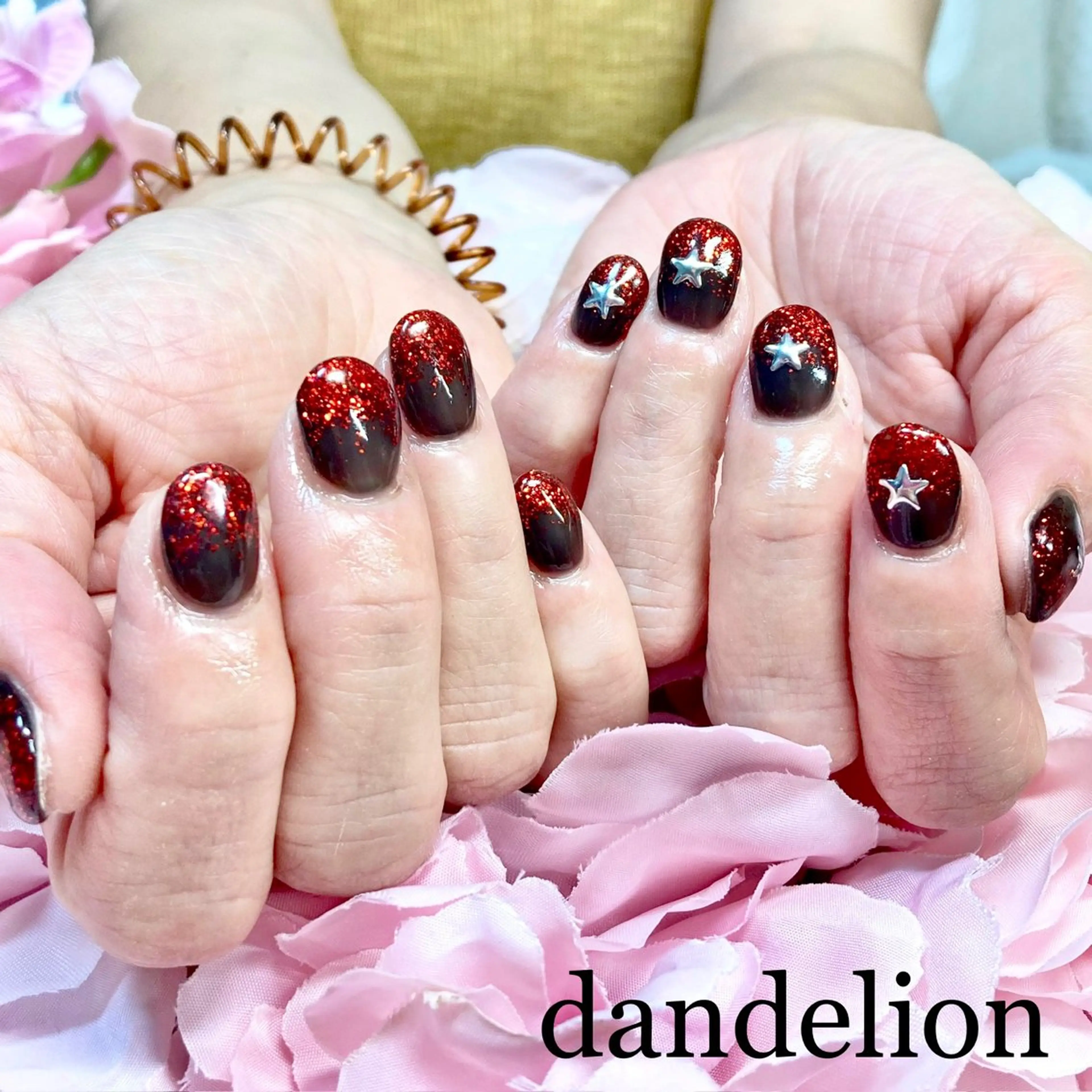 ネイル ハンドネイル ハンドケア dandelion ダンデライオンのネイルデザイン