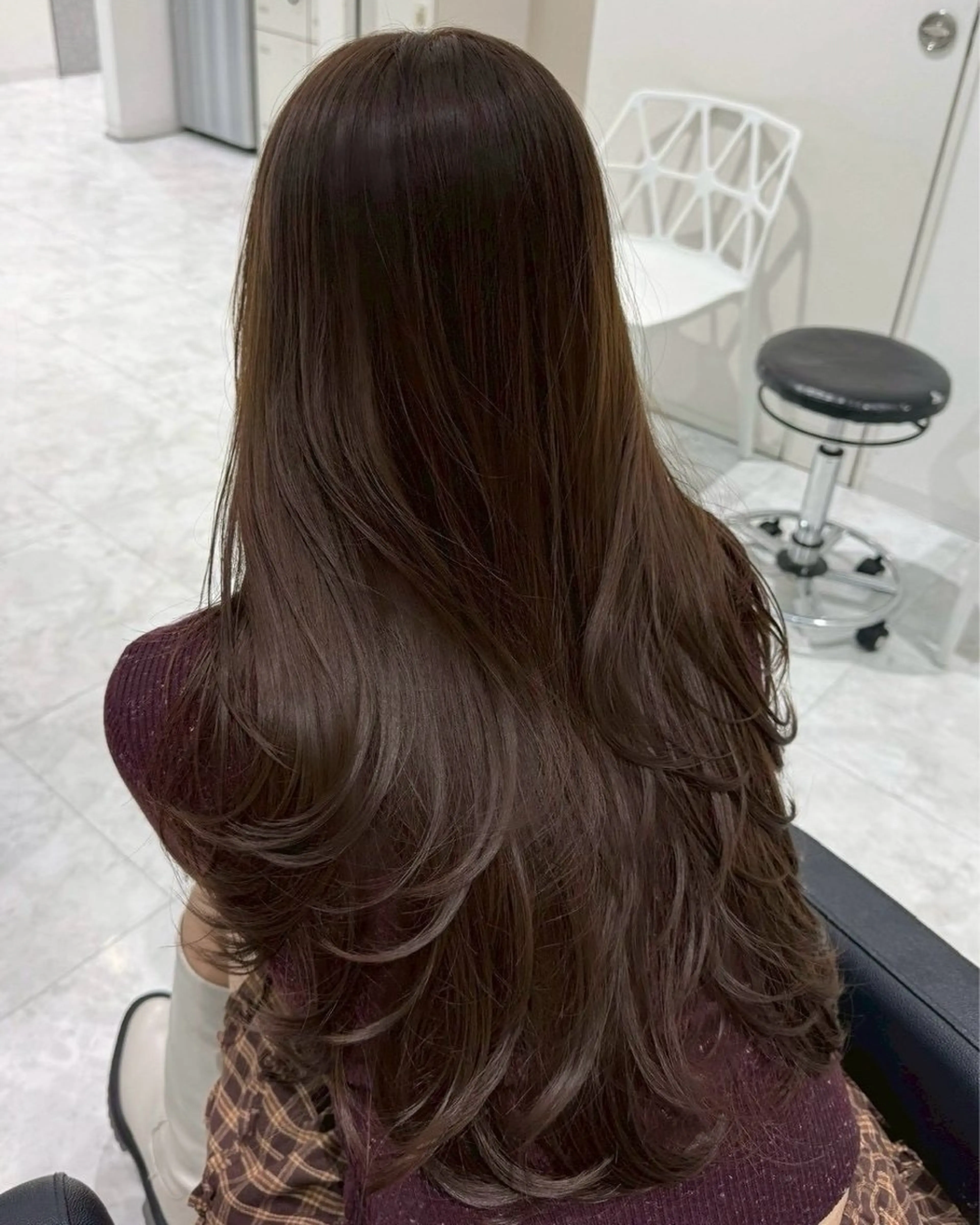 ロング ヘアカラー トリートメント 越智 海斗のヘアスタイル