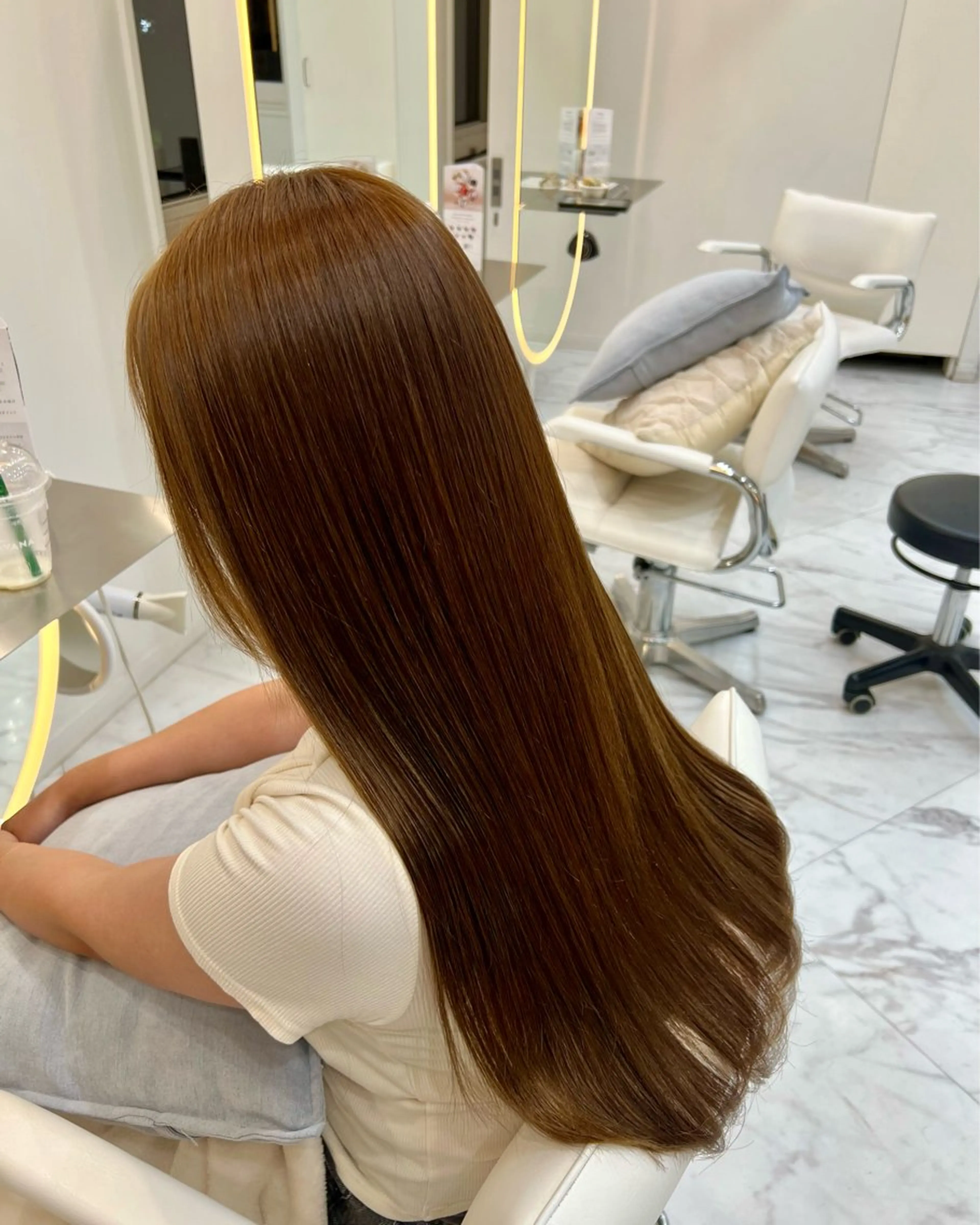 ロング カラー ロングレイヤー アッシュ アッシュブラウン ブラウンカラー レイヤーカット 新井　翼/銀座 メンズお任せくださいのヘアスタイル