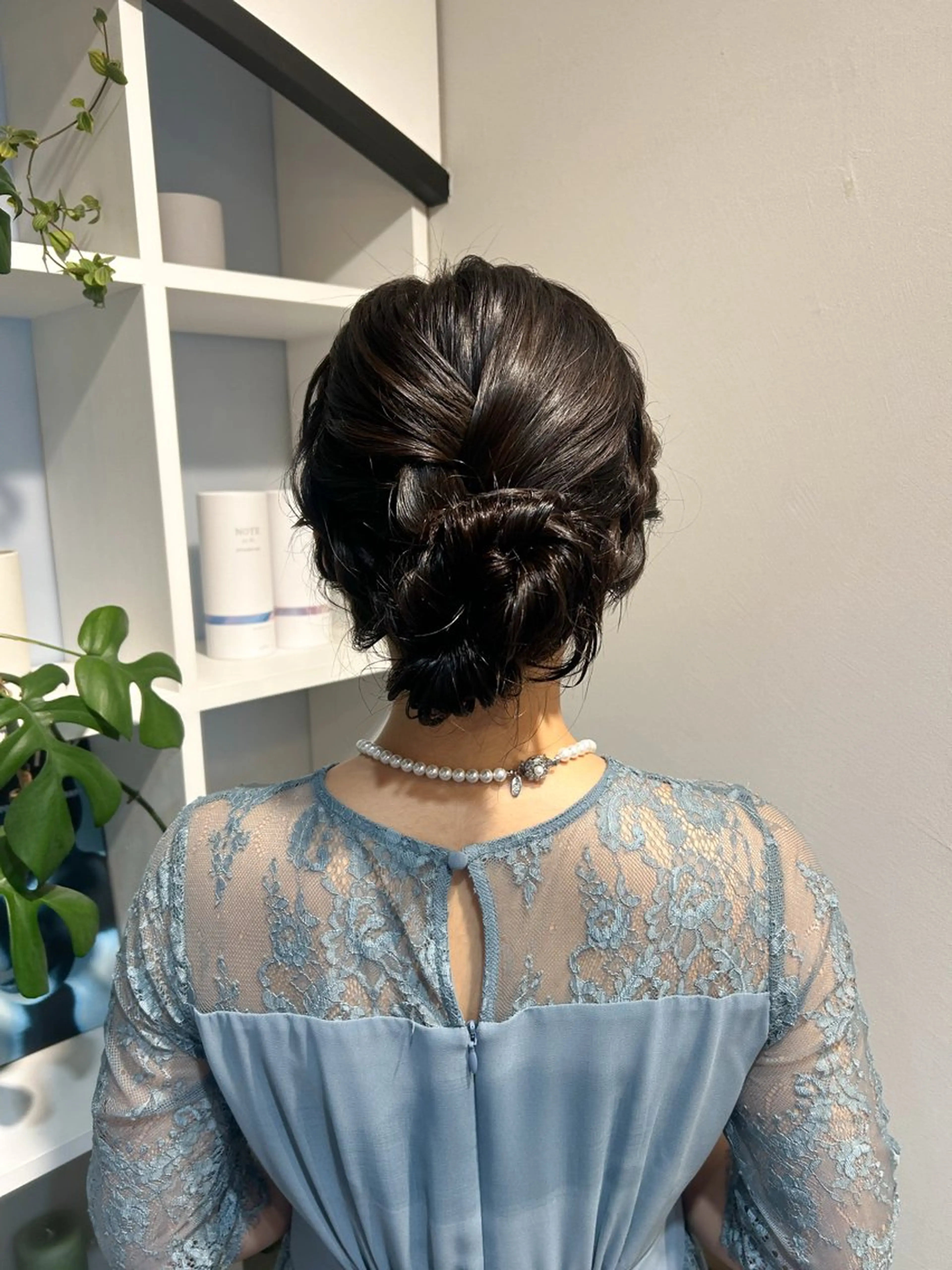 ミディアム ヘアセット アレンジ/新宿 透明感カラー/ヤノのヘアスタイル