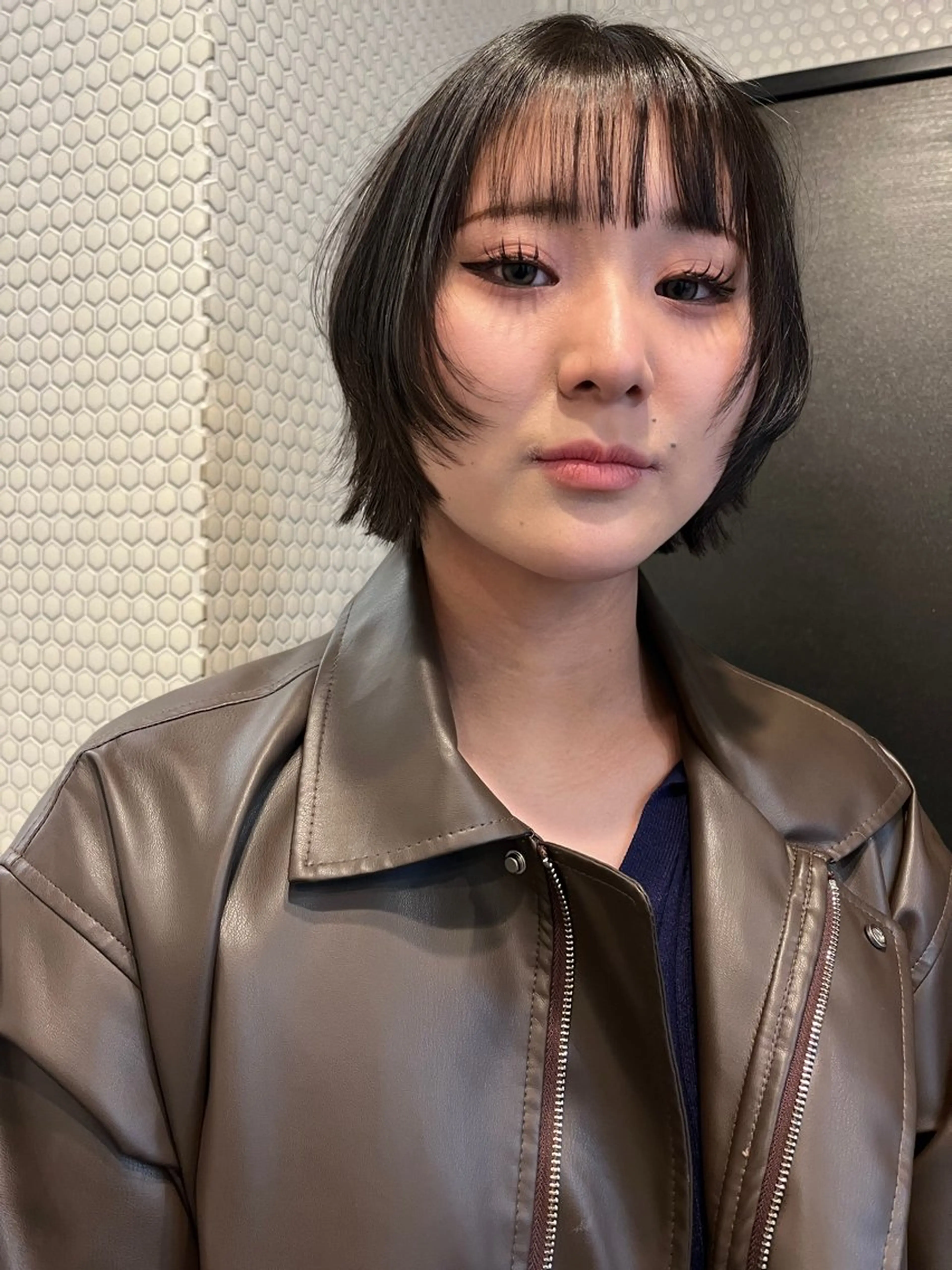 ショート 髪質改善 レイヤーカット カット 縮毛矯正 レイヤー/暖色/ 髪質改善/永礼芳果のヘアスタイル