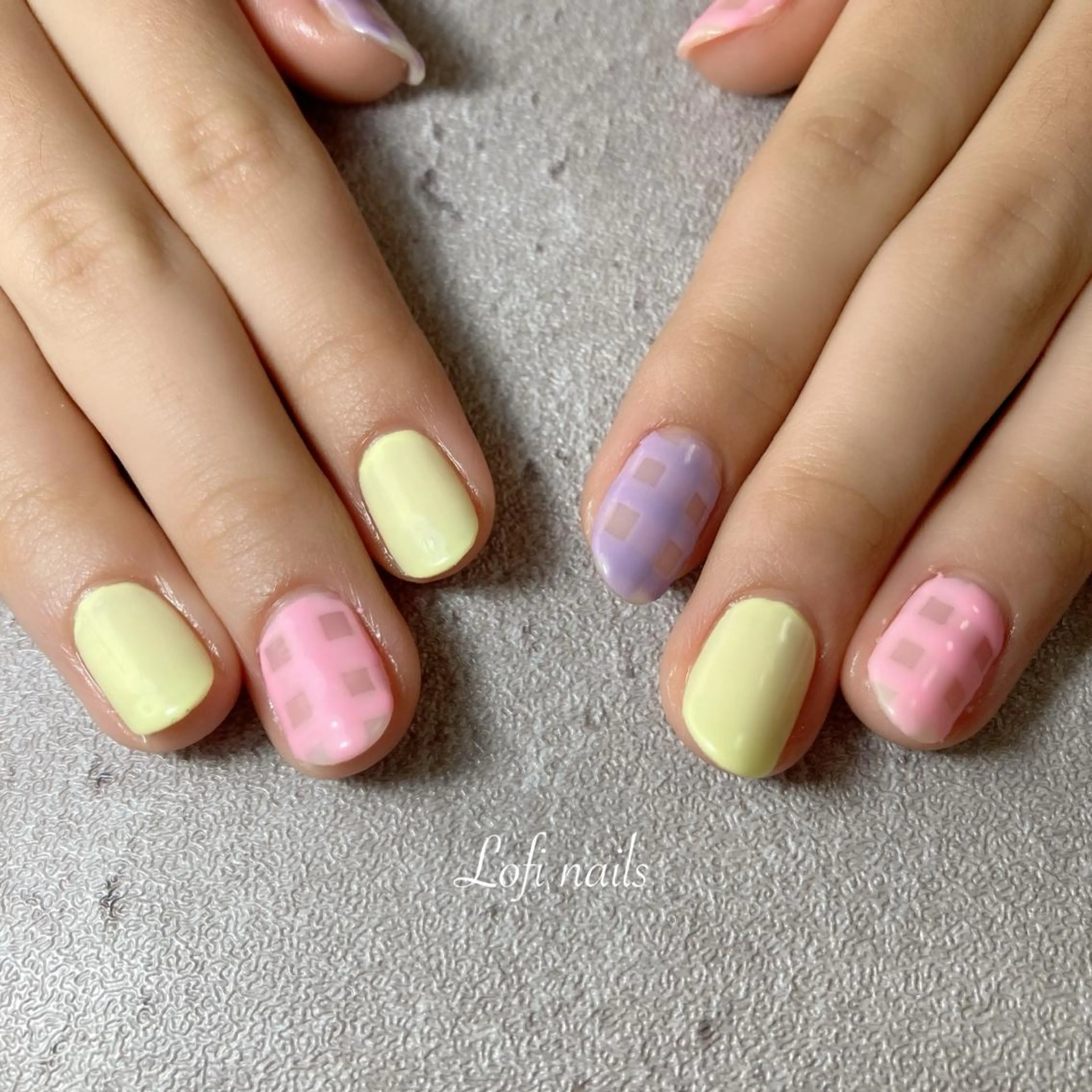 ネイル パステルネイル Lofi nails ゆきこのネイルデザイン