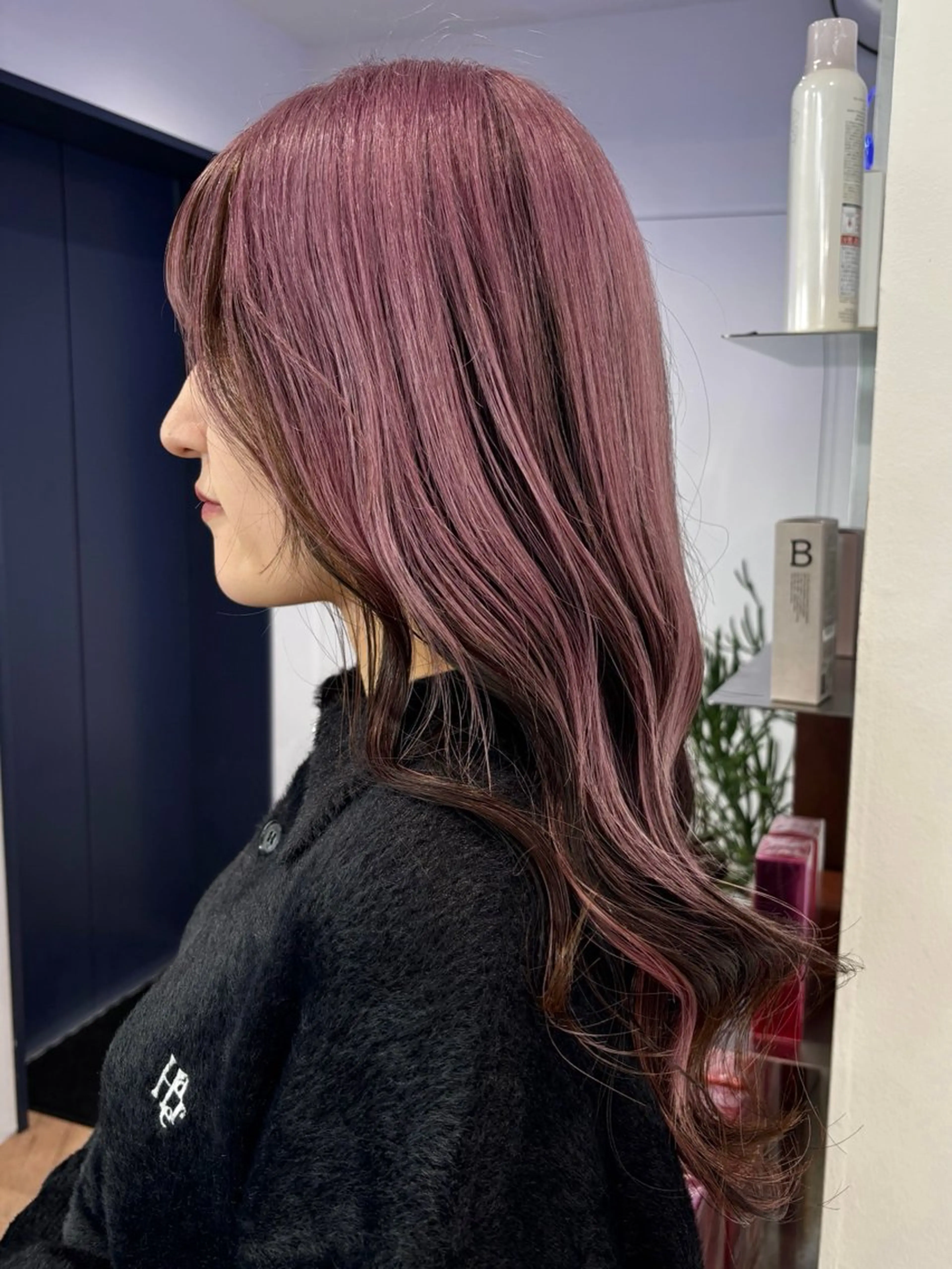 セミロング ヘアカラー ブリーチ透明感カラー 🍀mizuki🍀のヘアスタイル