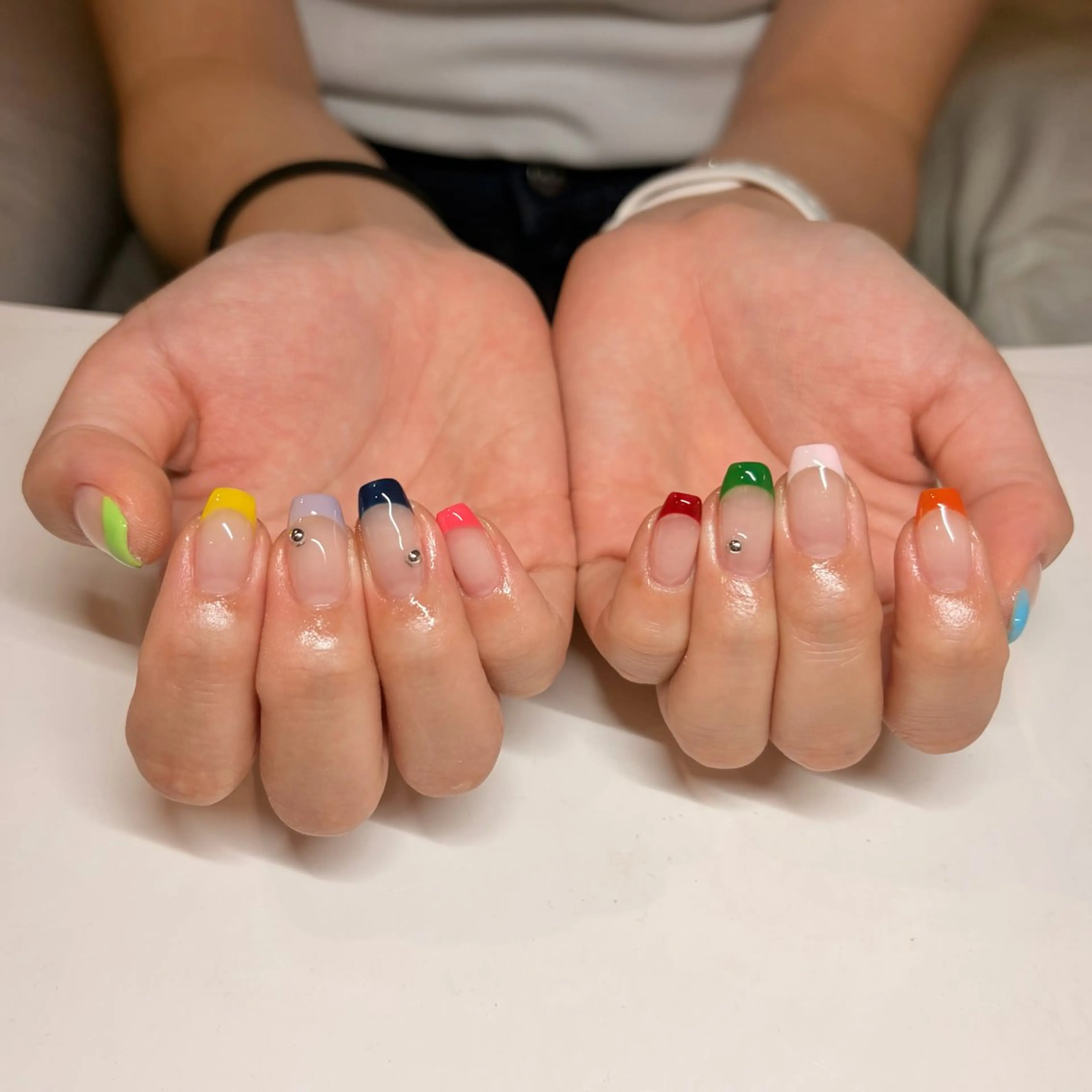 ネイル フレンチネイル ハンドネイル イーミリー市川店 moekaのネイルデザイン