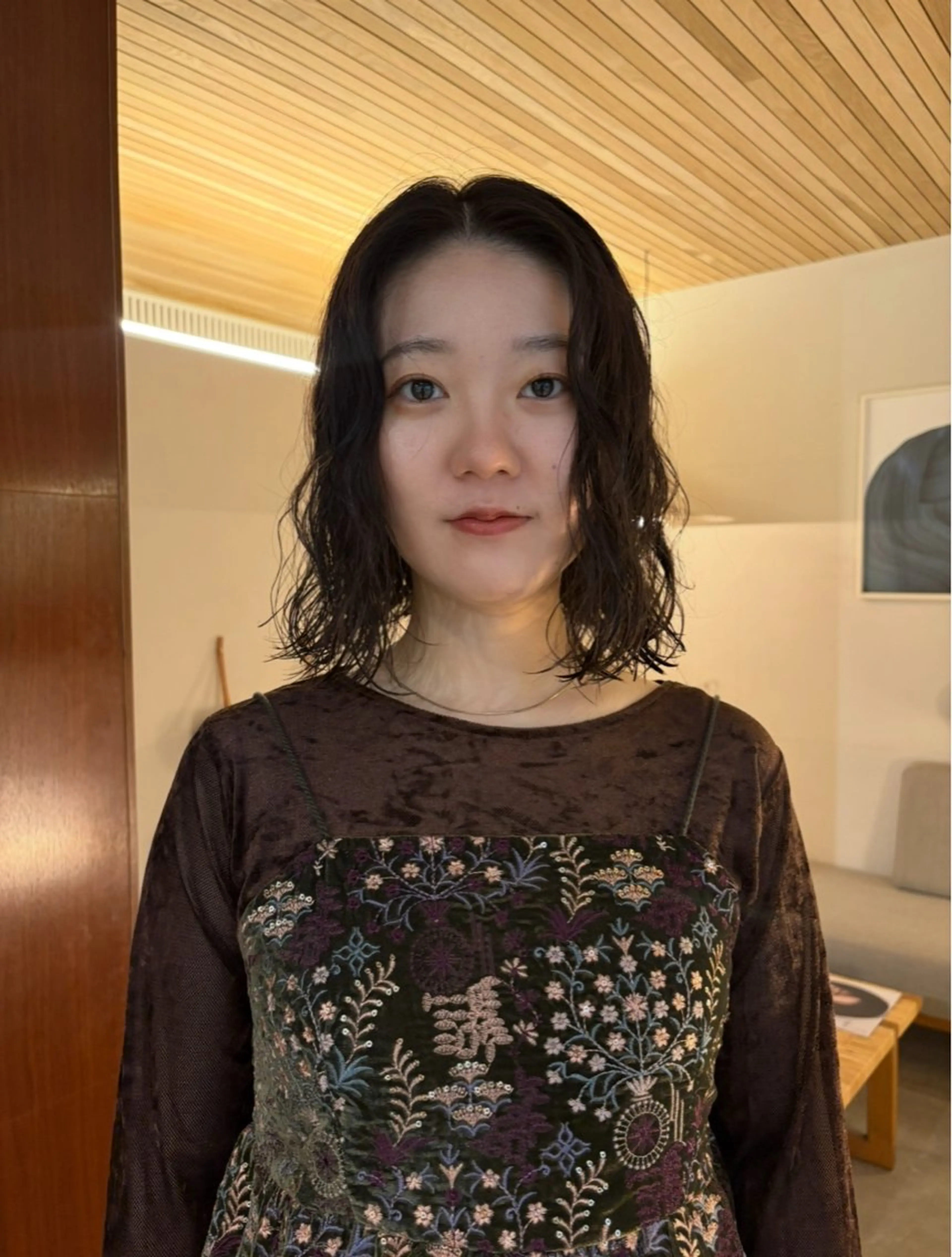 ミディアム カラー パーマ カット ヘアカラー パーマ ボブ/レイヤーカット ✂︎ AYUMIのヘアスタイル