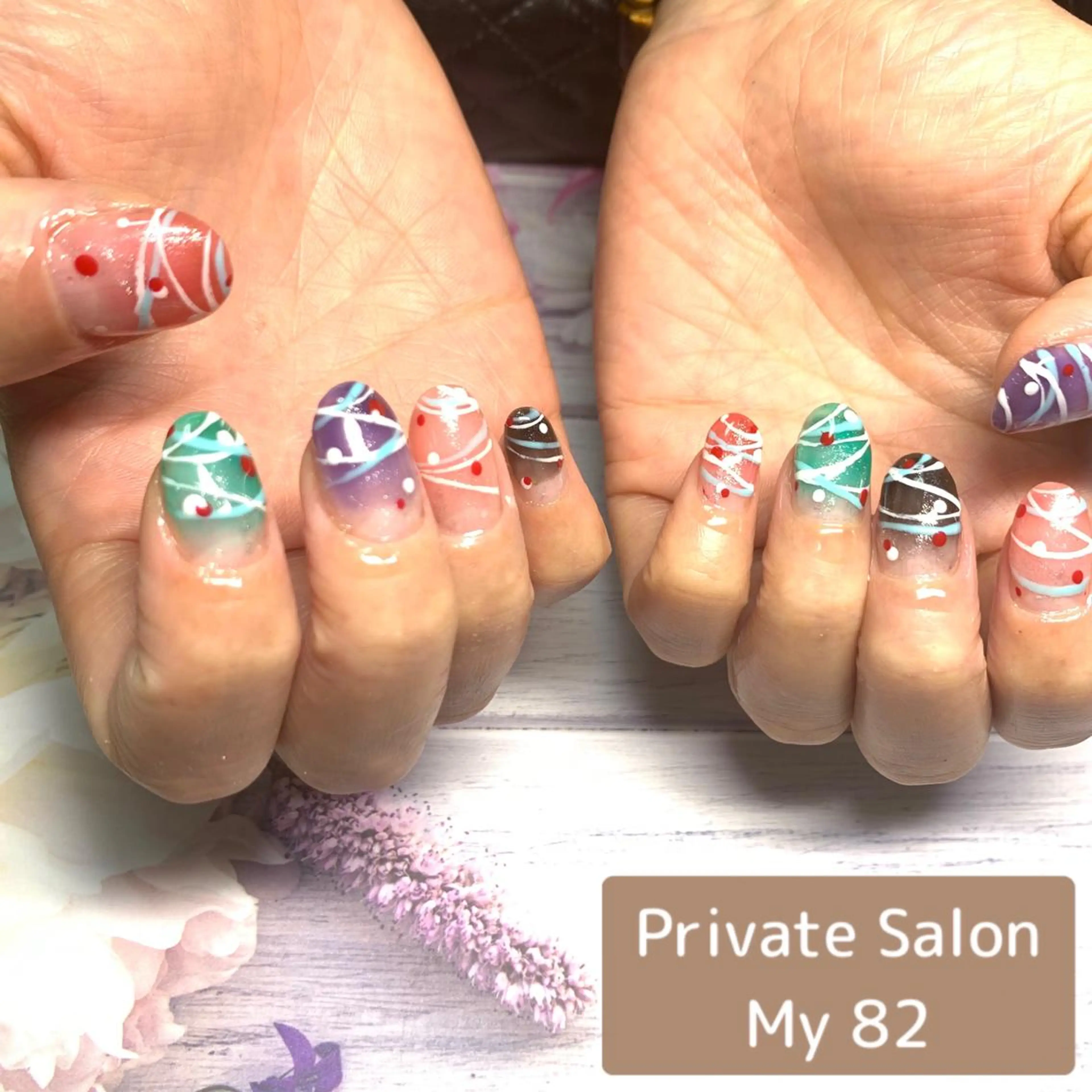 ネイル ヨーヨーネイル Private Sa lon  MARLOのネイルデザイン