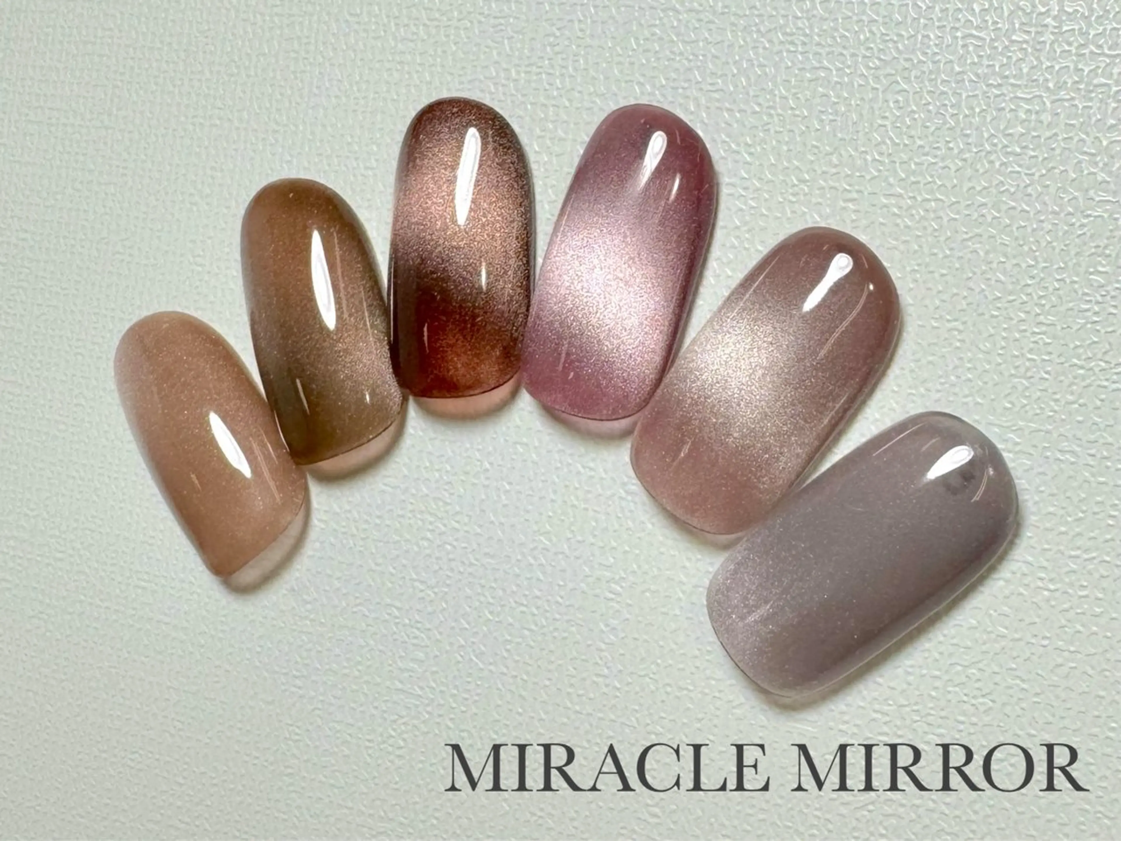 ネイル マグネットネイル ミラクルミラー 町野のネイルデザイン