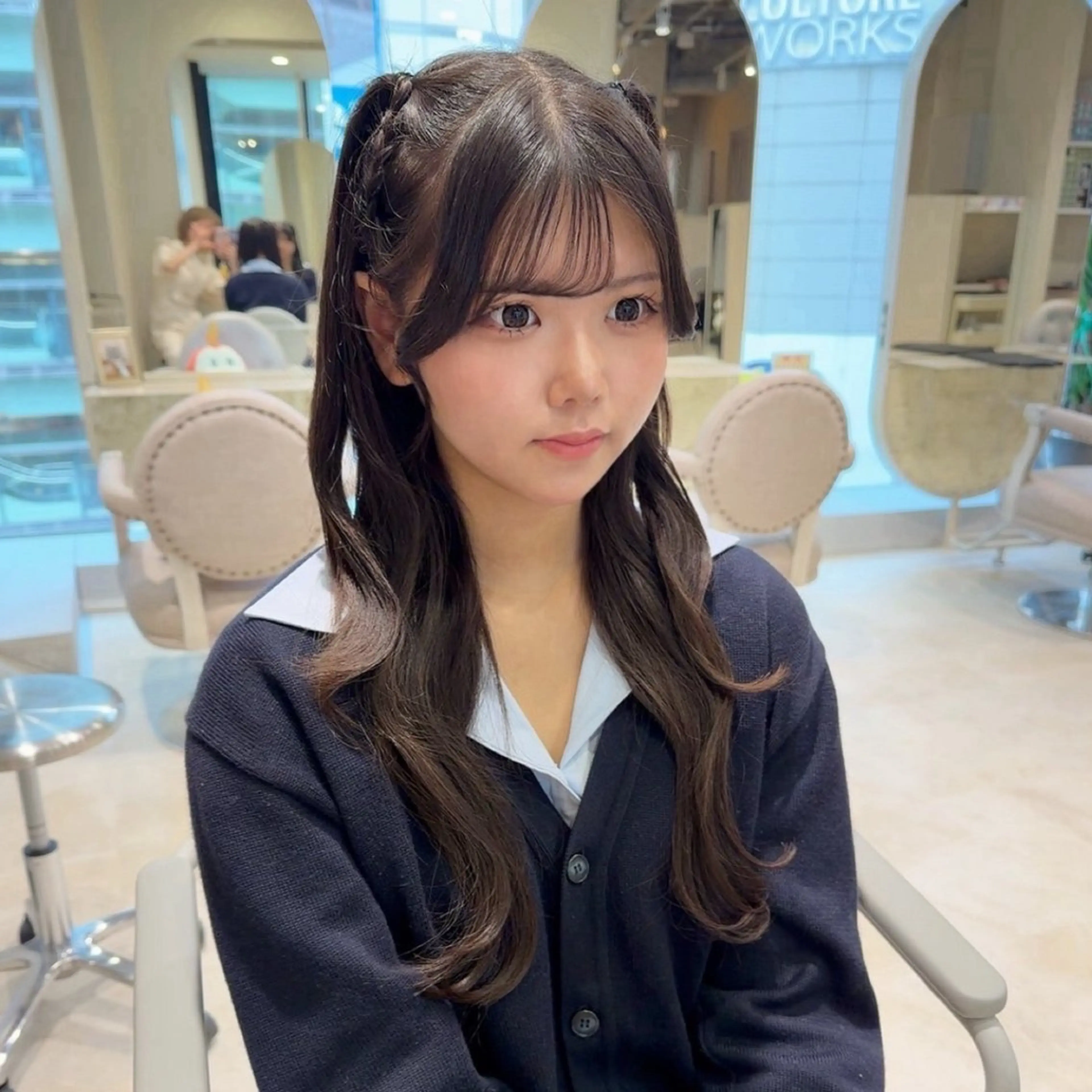 お出かけ前に簡単ヘアセット♡の写真