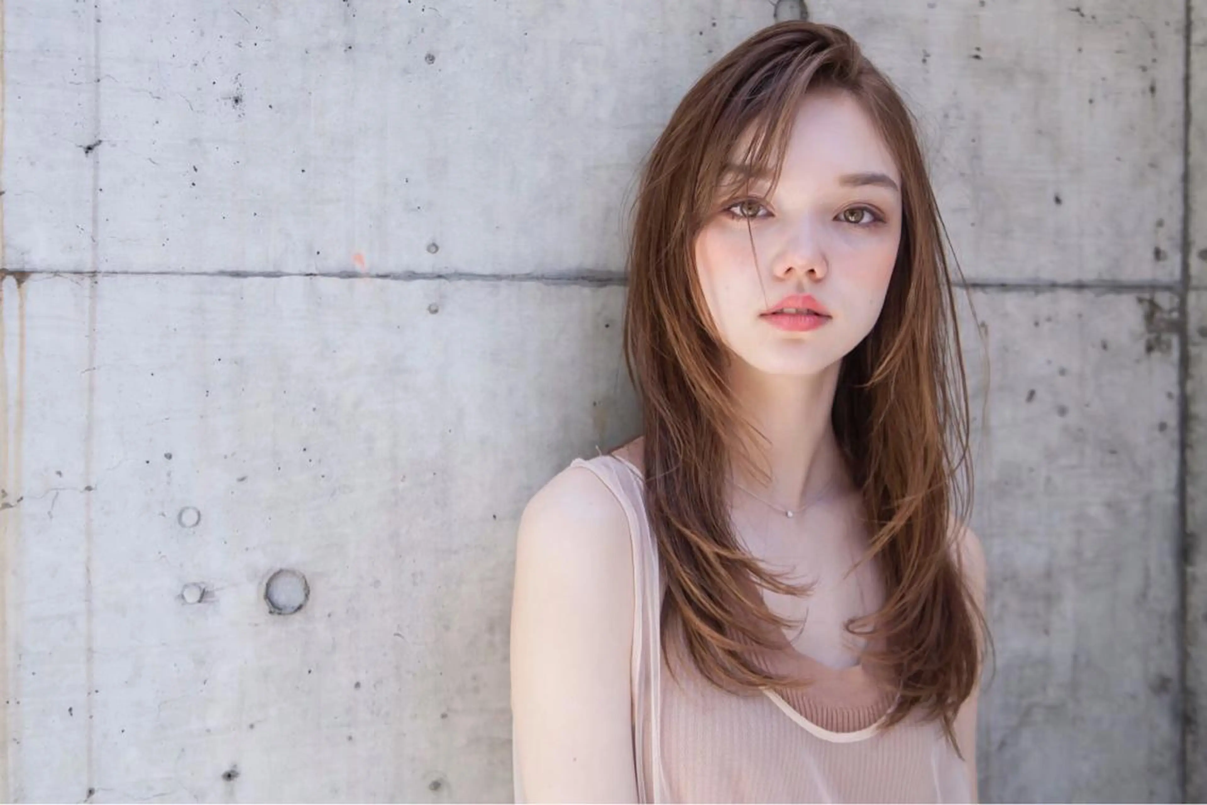 セミロング カラー 💘透明感カラー💘 沖本 将宏のヘアスタイル