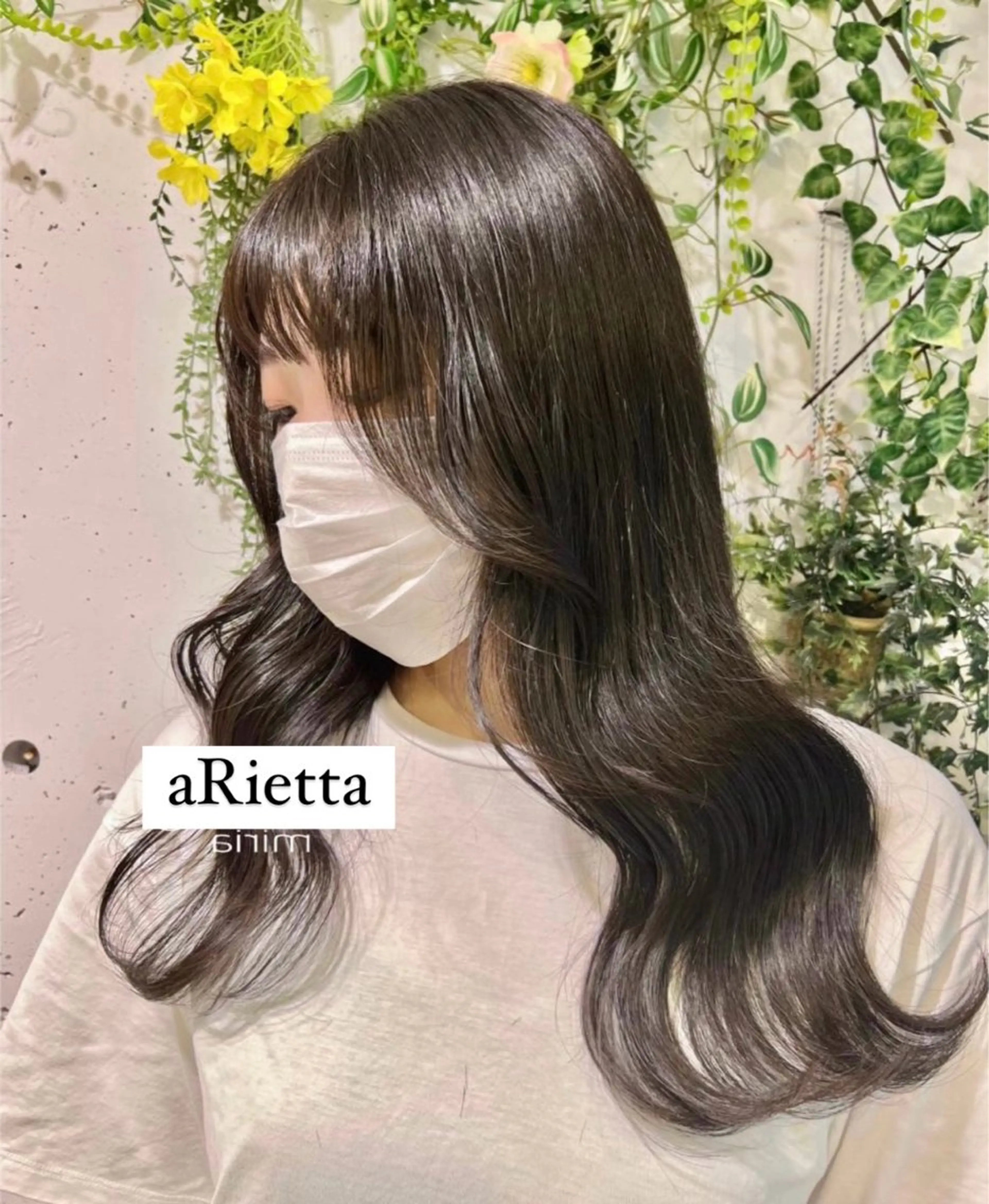 ロング カラー 韓国風ヘア ヘアカラー トリートメント 韓・中華美女ヘア 🇰🇷×🇨🇳のヘアスタイル