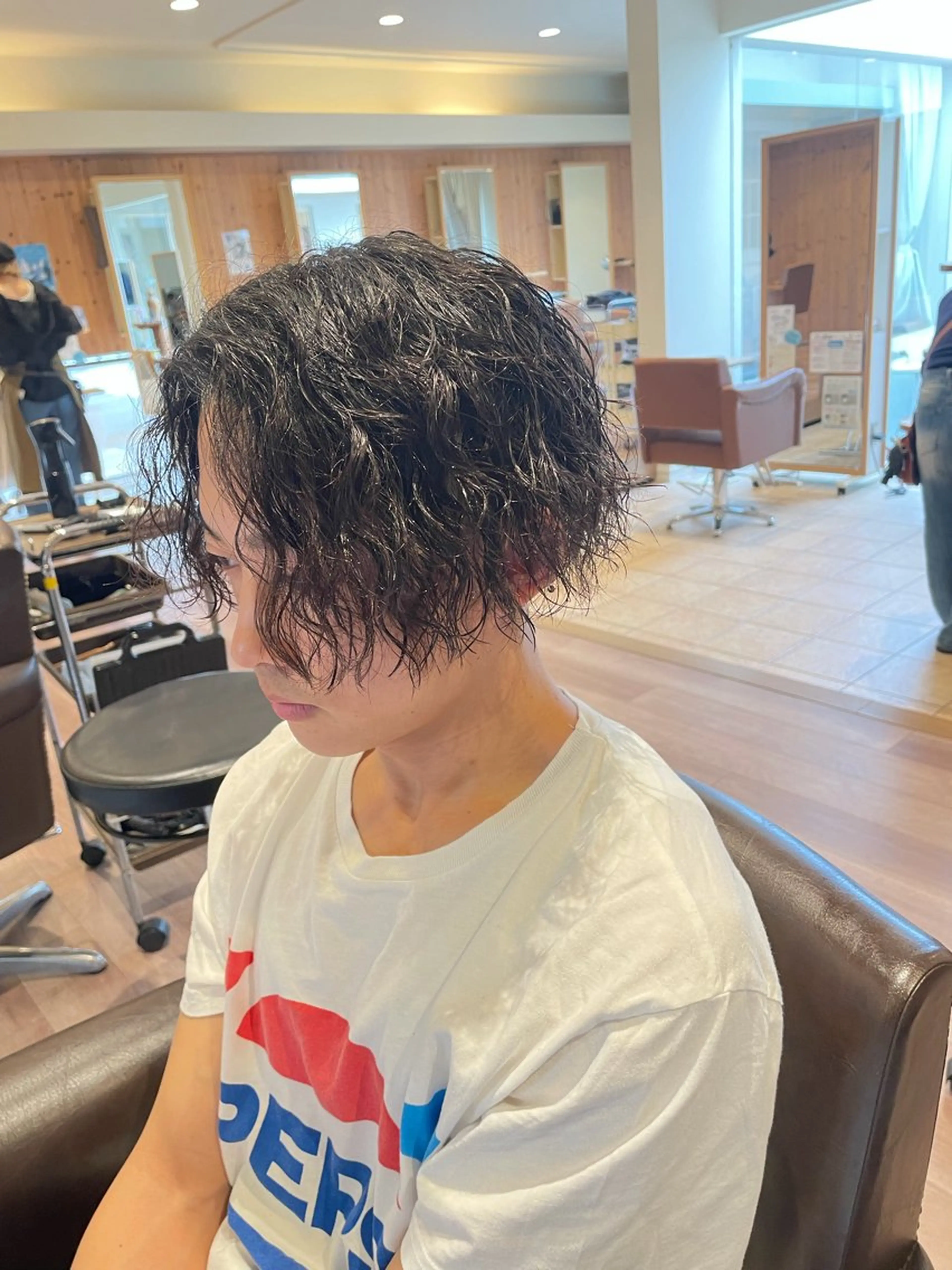 パーマ メンズ カット パーマ トリートメント 村松 寛太のヘアスタイル