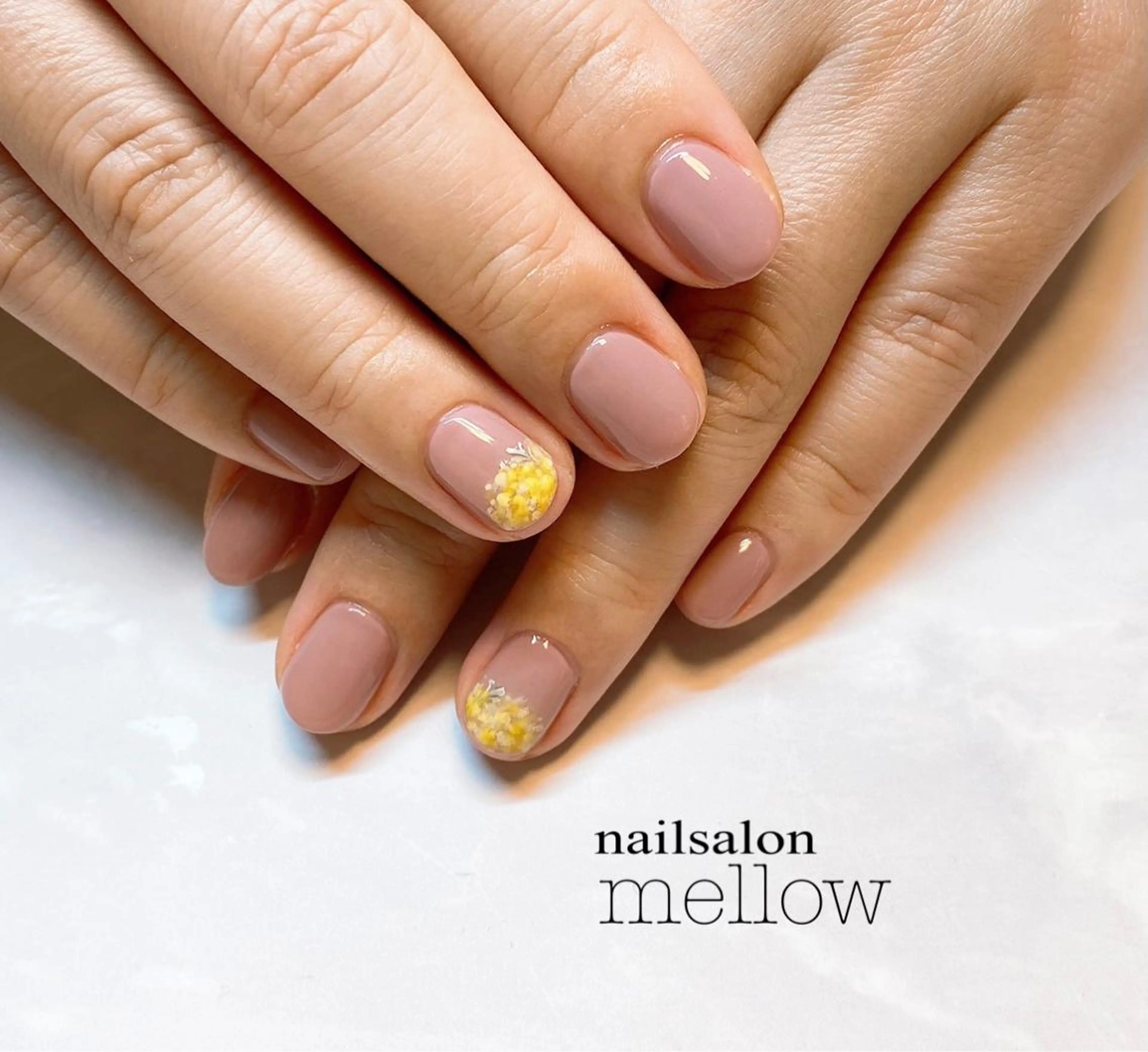 ネイル オフィスネイル ピンク ピンクベージュ 大山 浩美のネイルデザイン