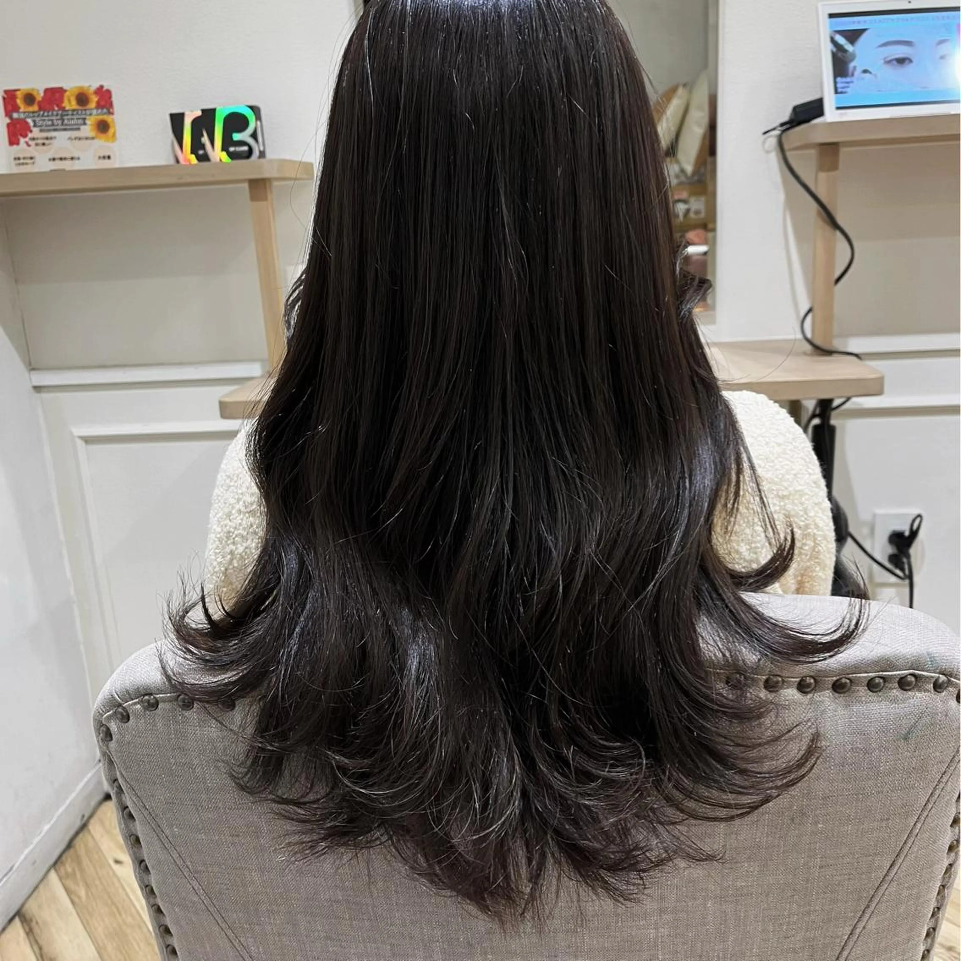 ロング カット ヘアカラー 韓国ﾍｱ&ｼｮｰﾄ ボブ💜桑原のヘアスタイル