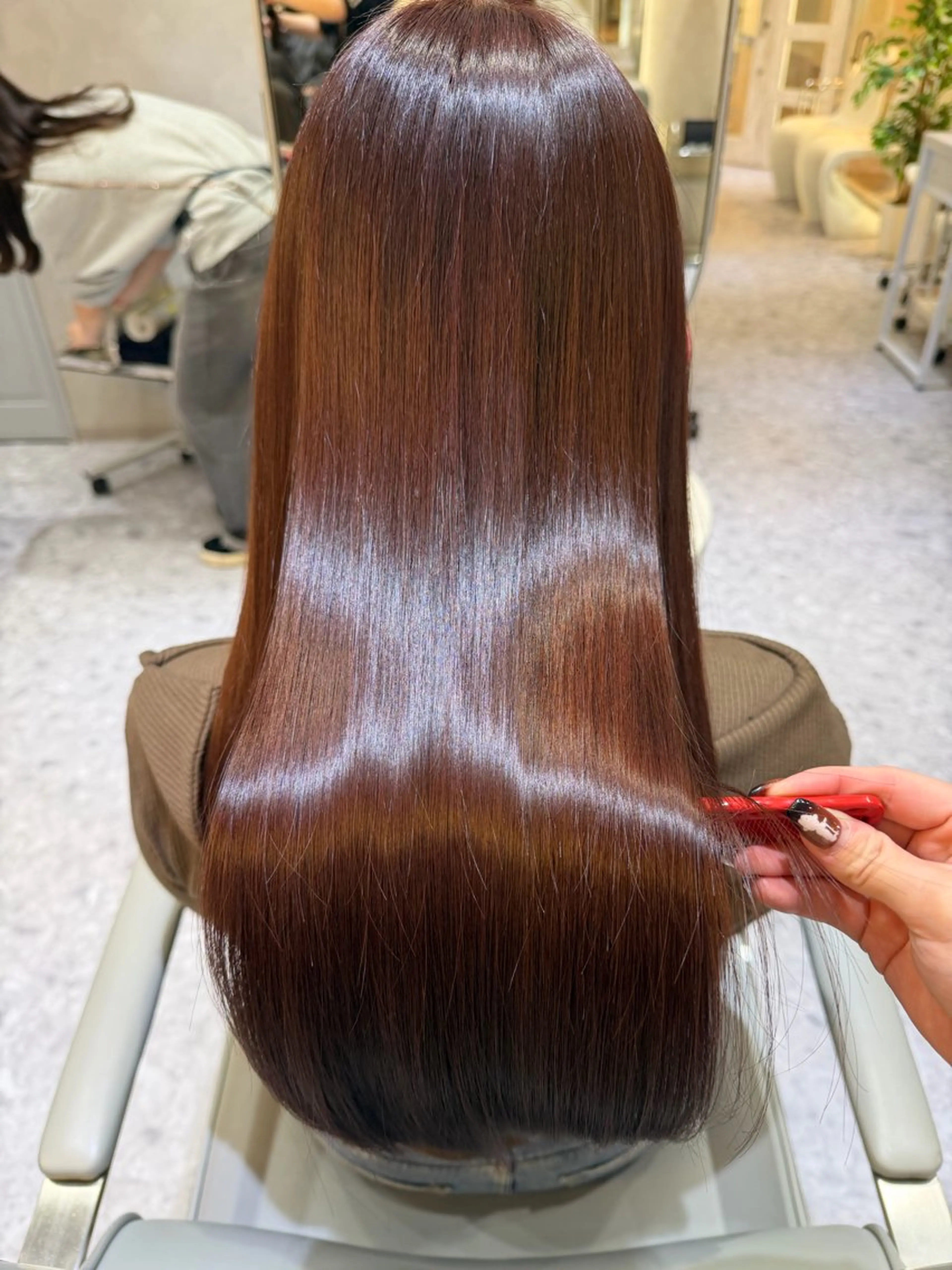 ロング カラー カット ヘアカラー トリートメント 🎀髪質改善/艶髪/ 艶カラー🎀浅田涼風のヘアスタイル