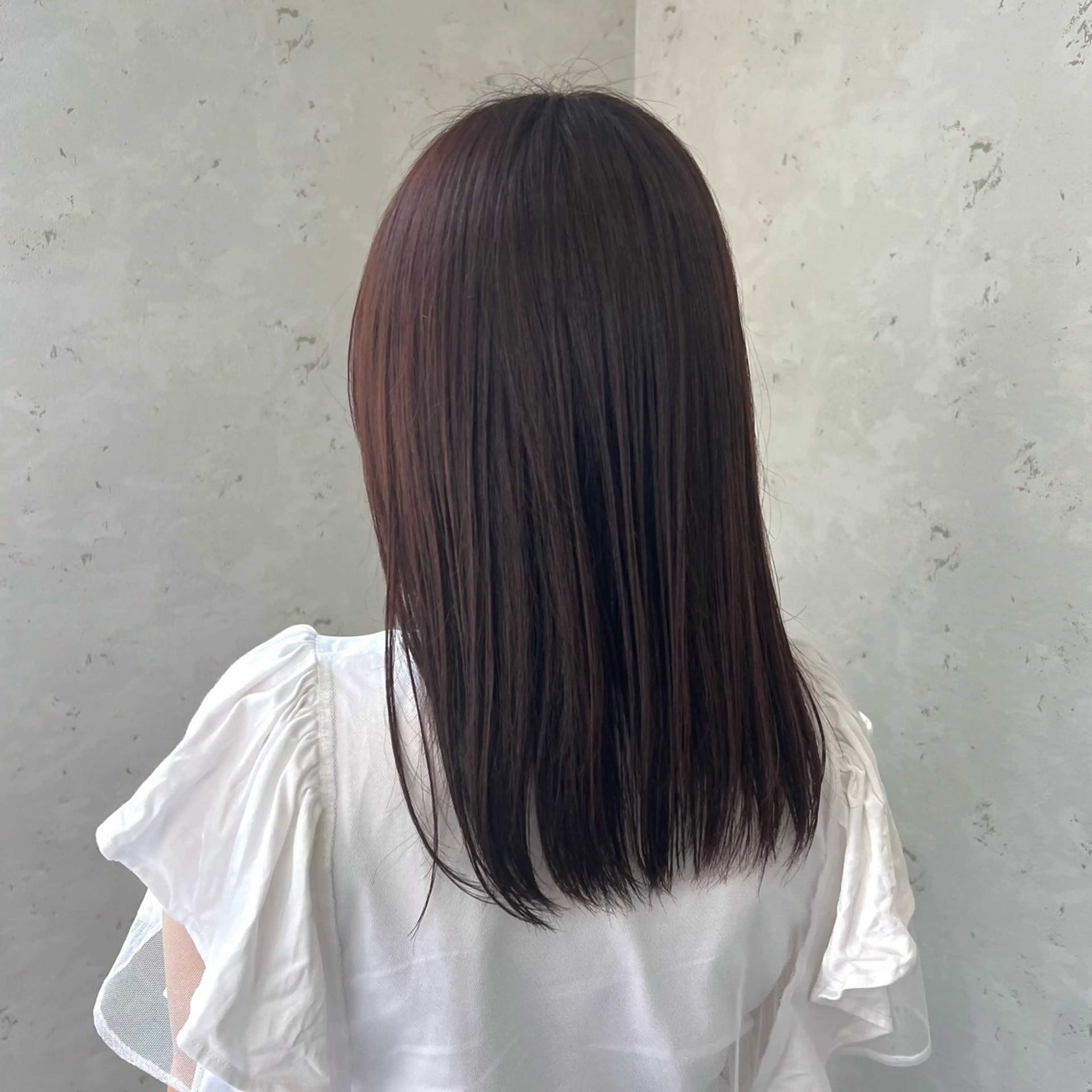 セミロング カラー ベージュカラー ピンクカラー ピンクベージュ カット ヘアカラー トリートメント Rounds by LIEN 錦糸町所属・ナチュラルカラー 錦糸町【三橋衿奈】のヘアスタイル