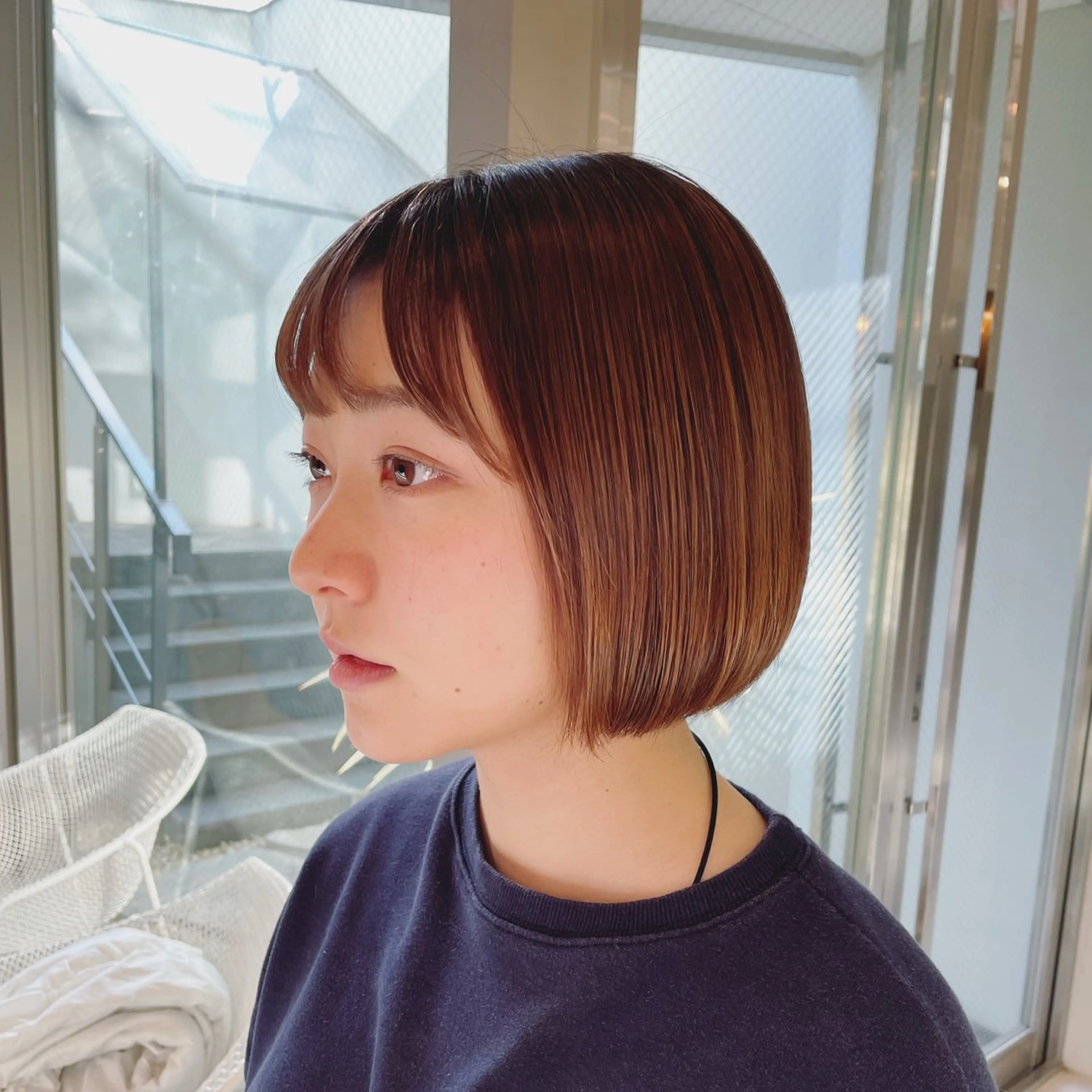 ショート ボブ カチモリ/無料 ヘアアレンジ/咲美のヘアスタイル