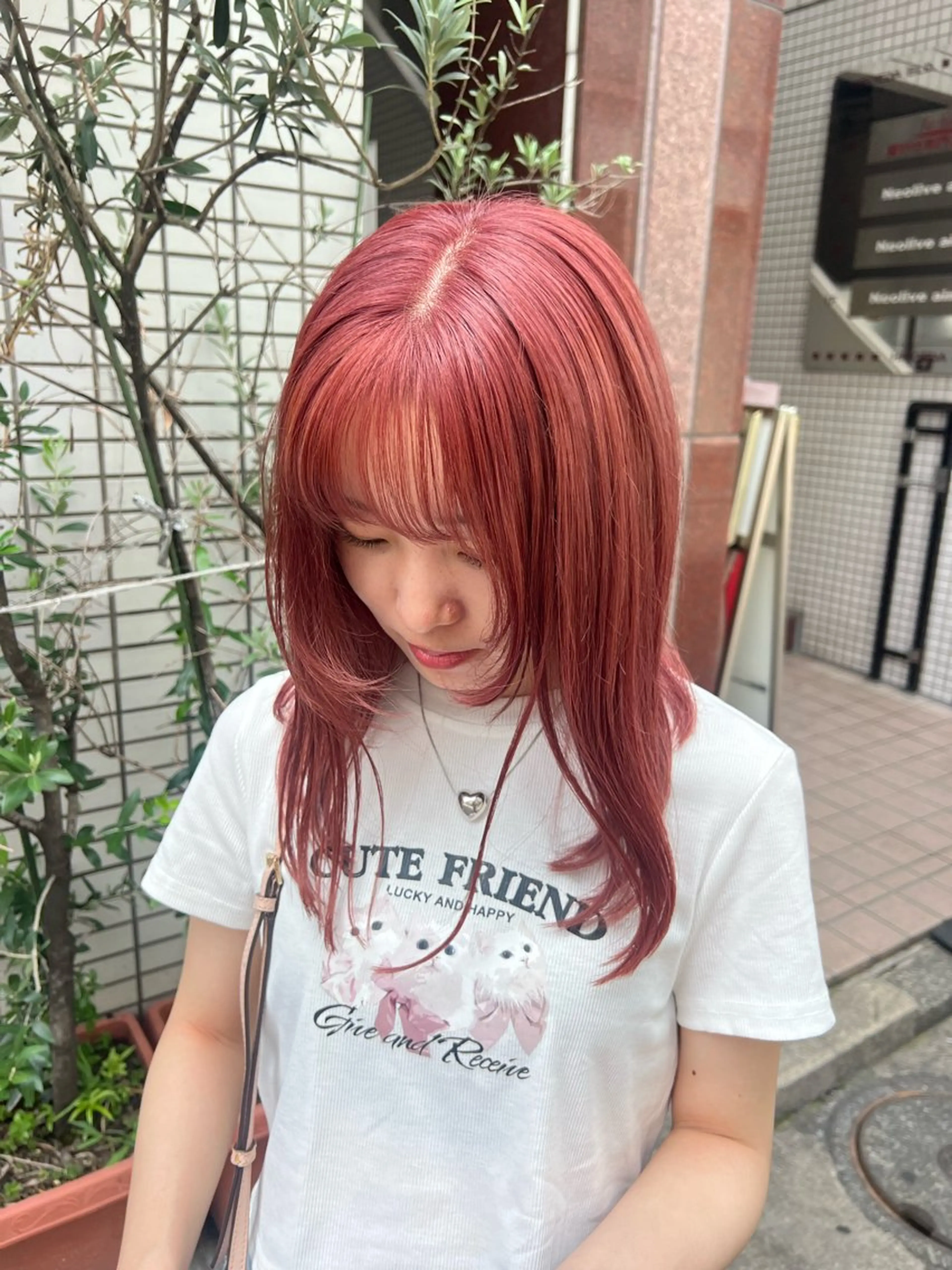 セミロング カラー ベージュカラー ブリーチ ピンクカラー ピンクベージュ 🌷川崎/ボブ/ アレンジ/コトネ🌷のその他イメージ