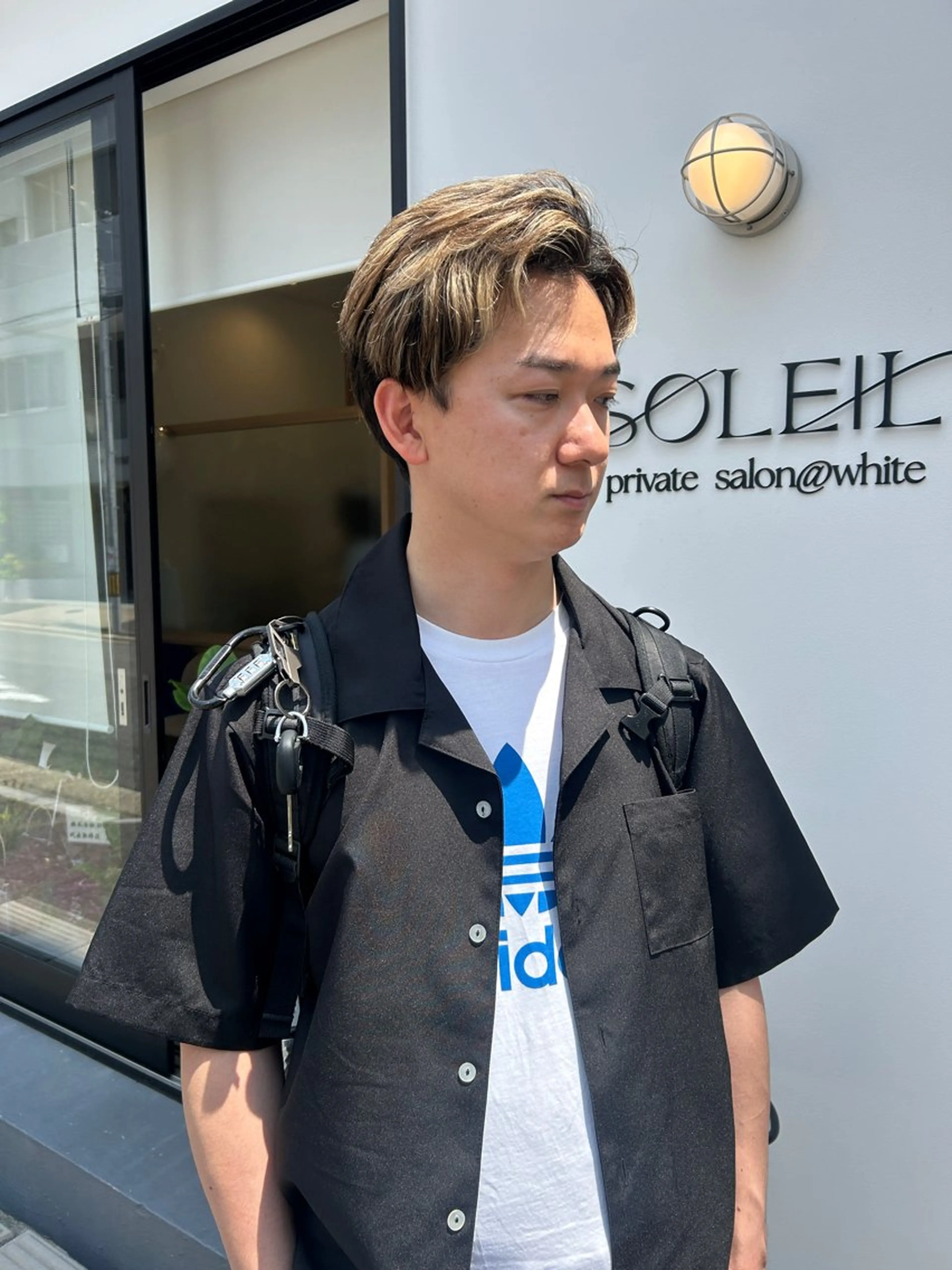 ショート メンズ メンズブリーチ メンズハイライト ハイライト トリートメント カット トリートメント ヘッドスパ 久木原 ゆりのヘアスタイル