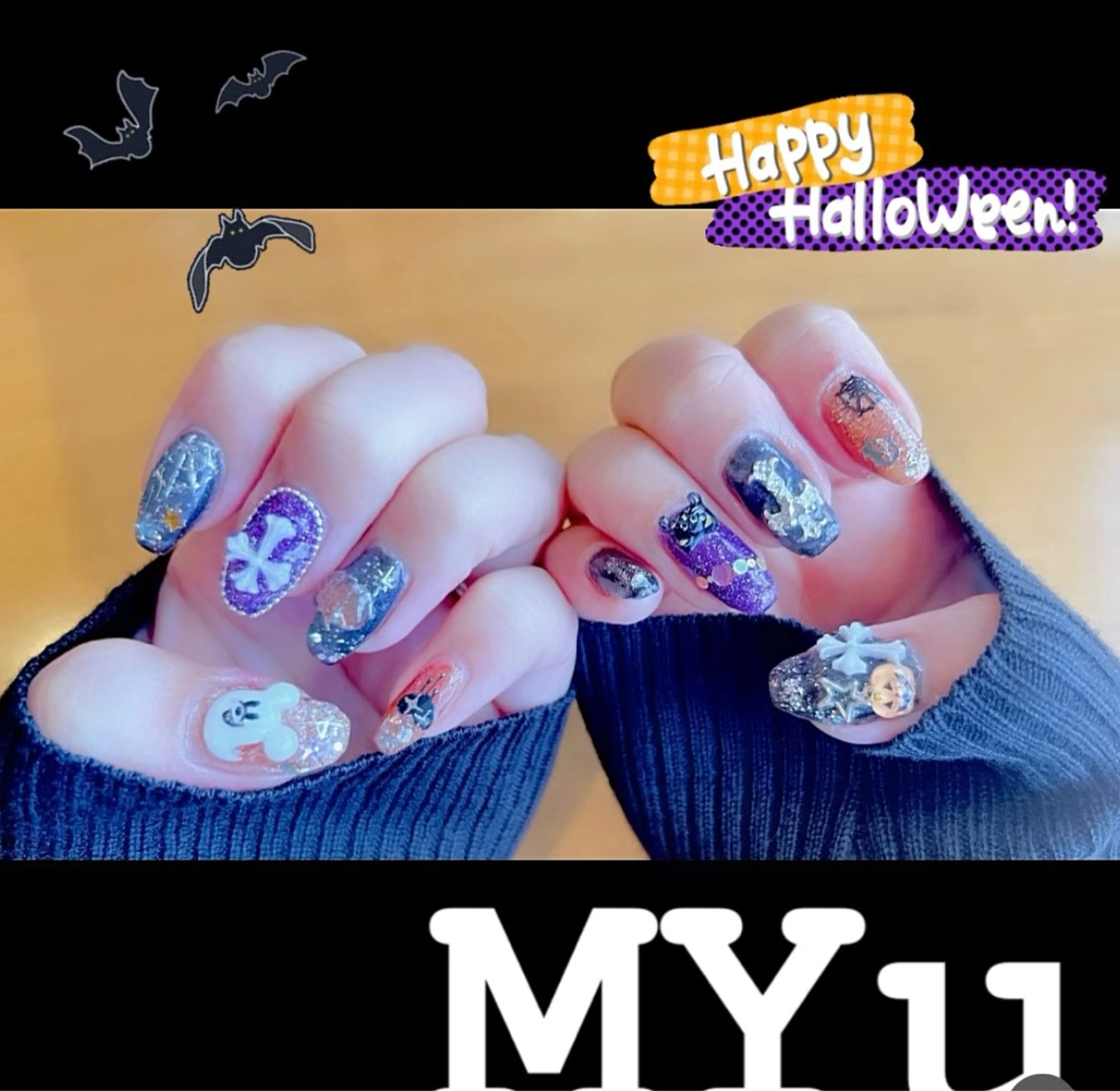 ネイル ハロウィン MYu Beauty Salon YURIのネイルデザイン