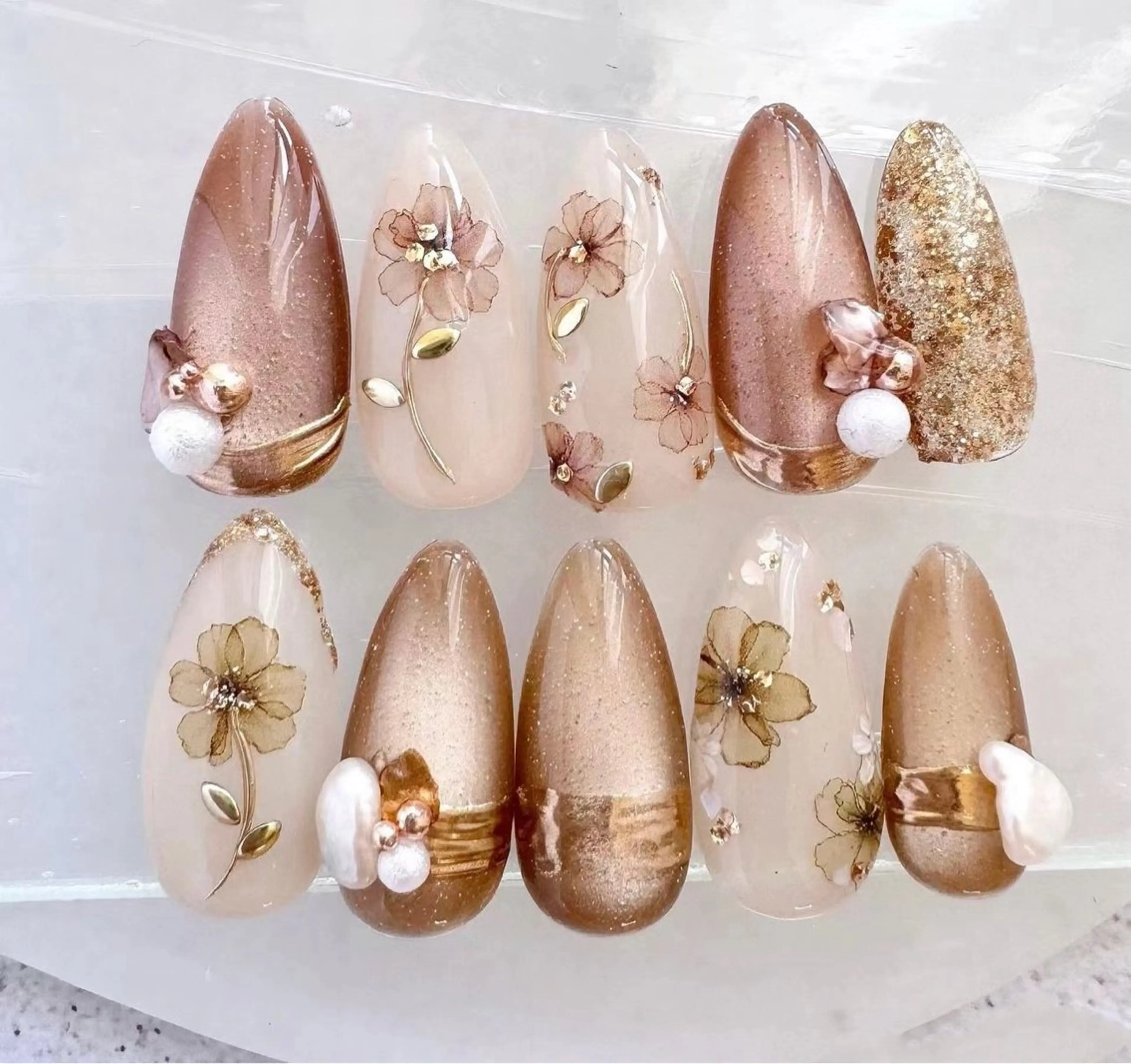 ネイル アートネイル チークネイル 長さ出し フレンチネイル ジェルネイル YK Beauty Salonのマツエク・マツパデザイン