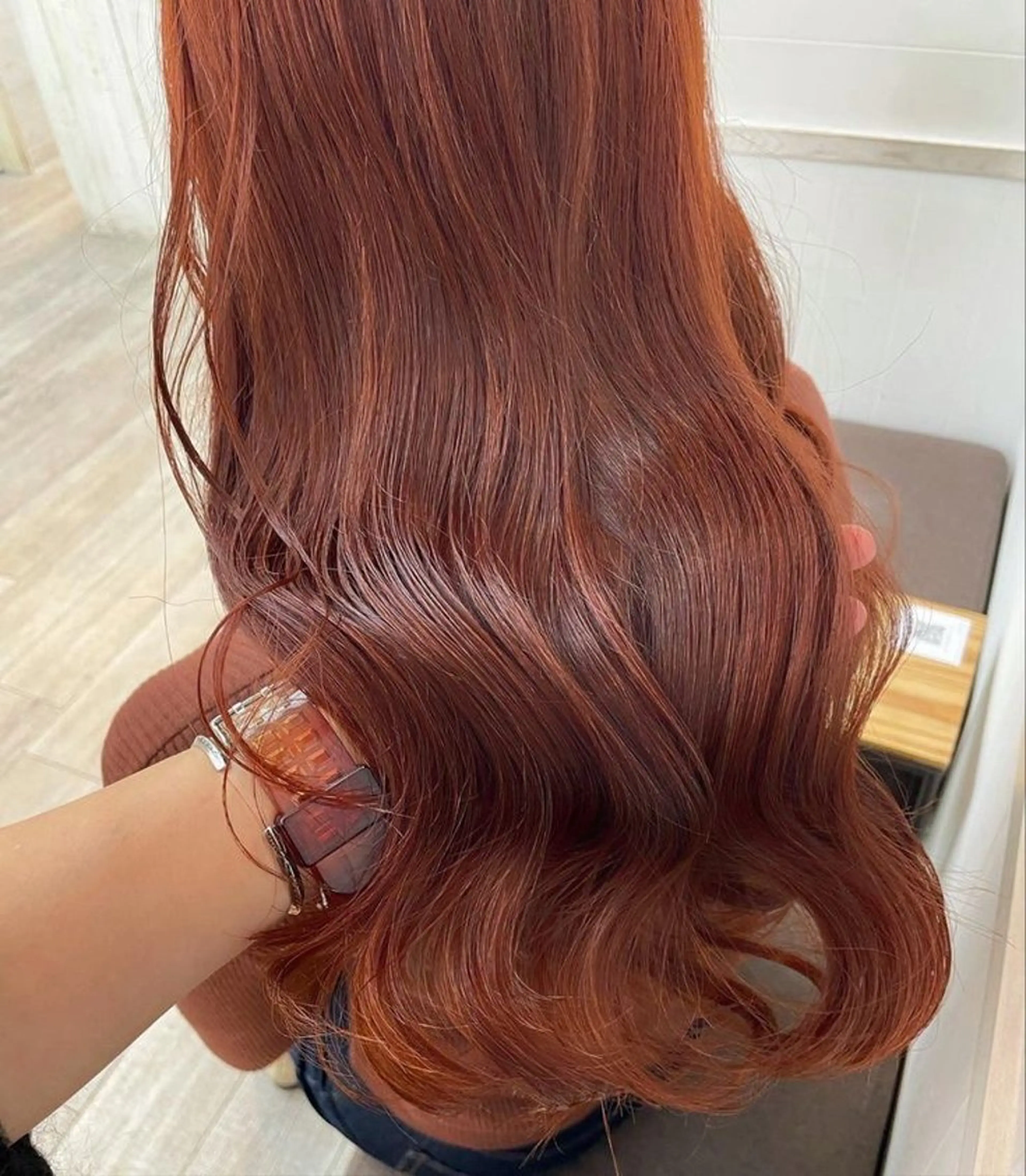 🩷暖色カラー🩷カラー➕リペアトリートメント➕ヘッドスパの写真