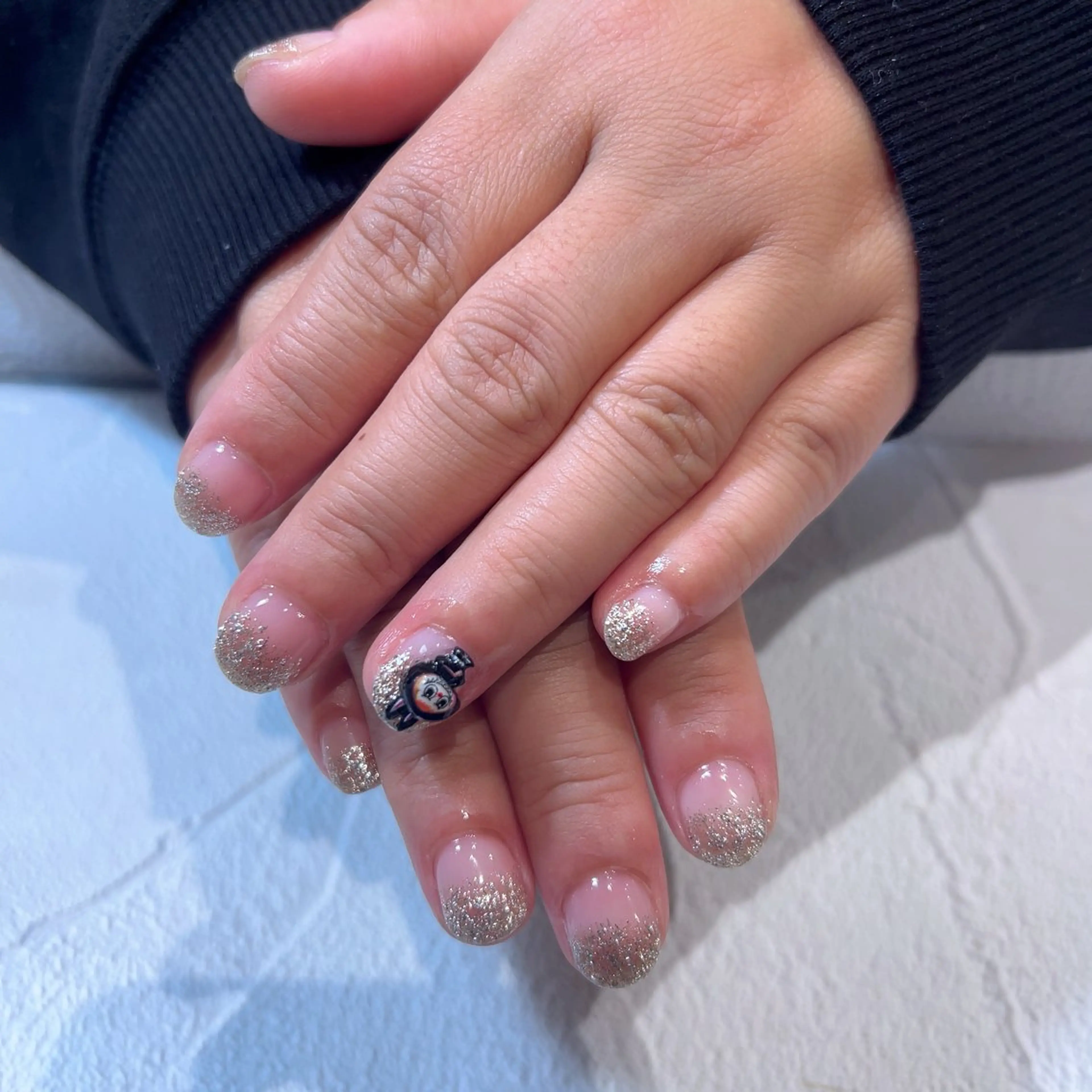 ネイル グラデーション ラメ(グリッター) ラメグラデーション nailset/ asukaのネイルデザイン