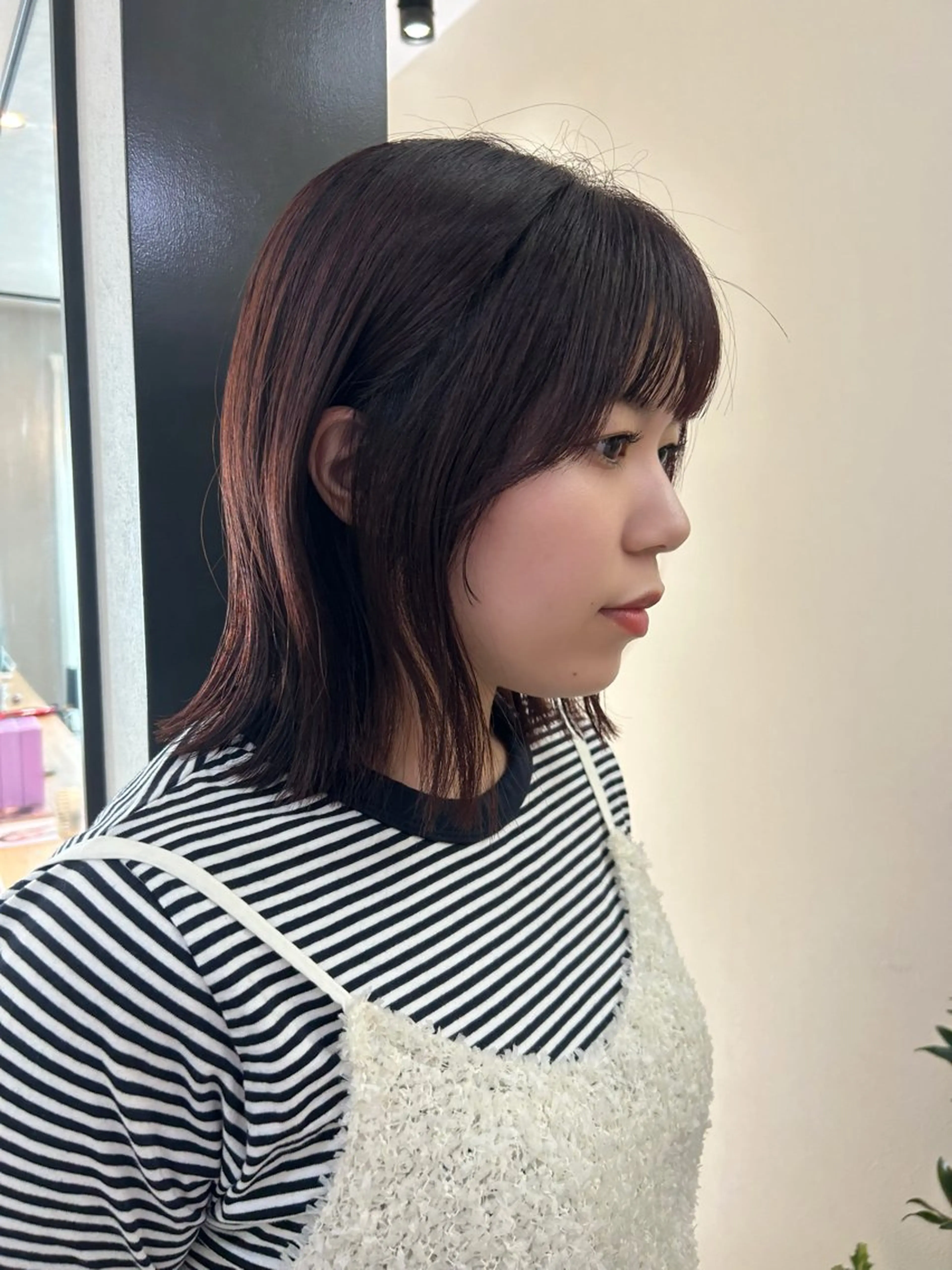 ショート カラー ブラウンカラー レッドカラー レッドブラウン hub hair レイヤー/透明感のヘアスタイル