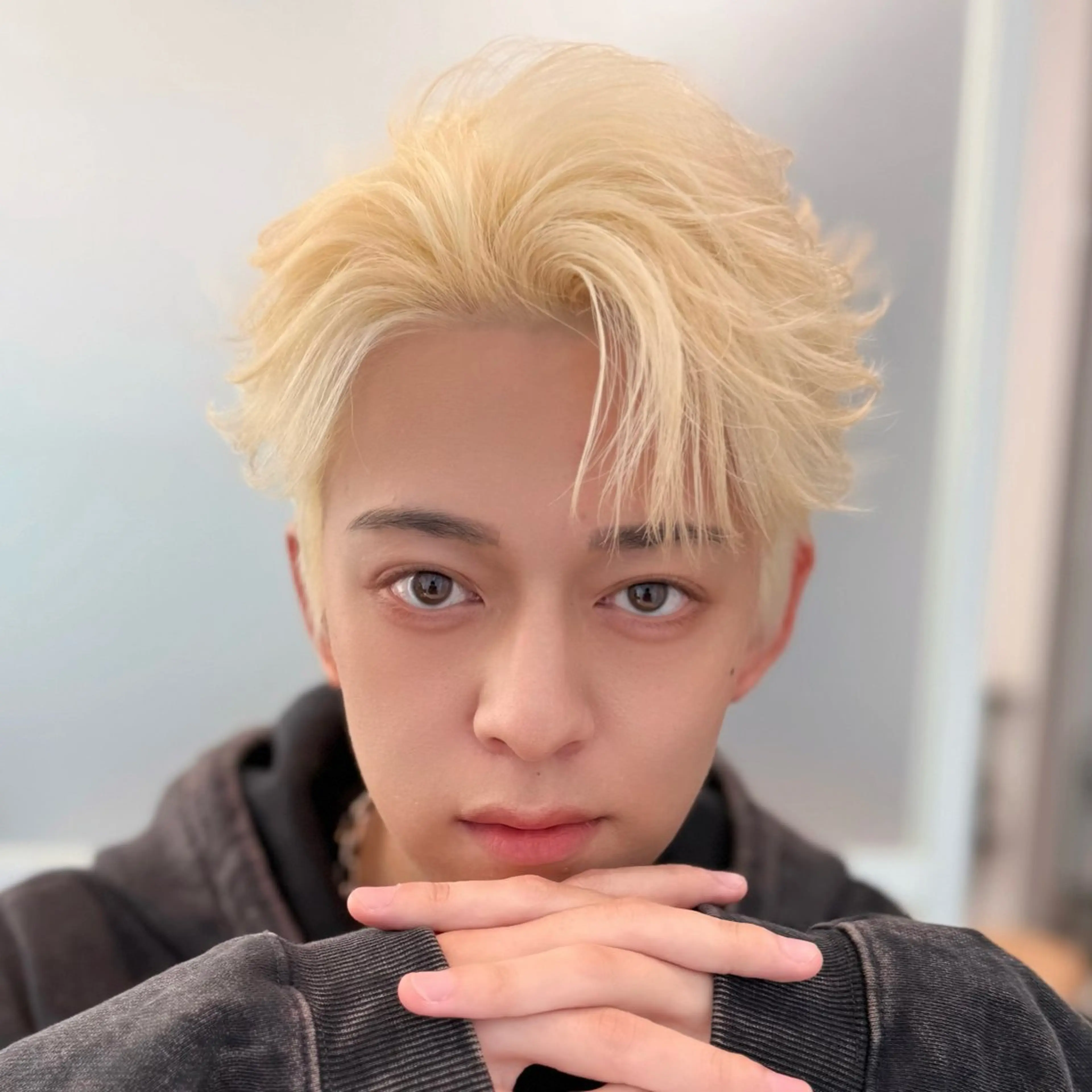 ミディアム カラー パーマ メンズ メンズZina代表 田端 麗治のヘアスタイル