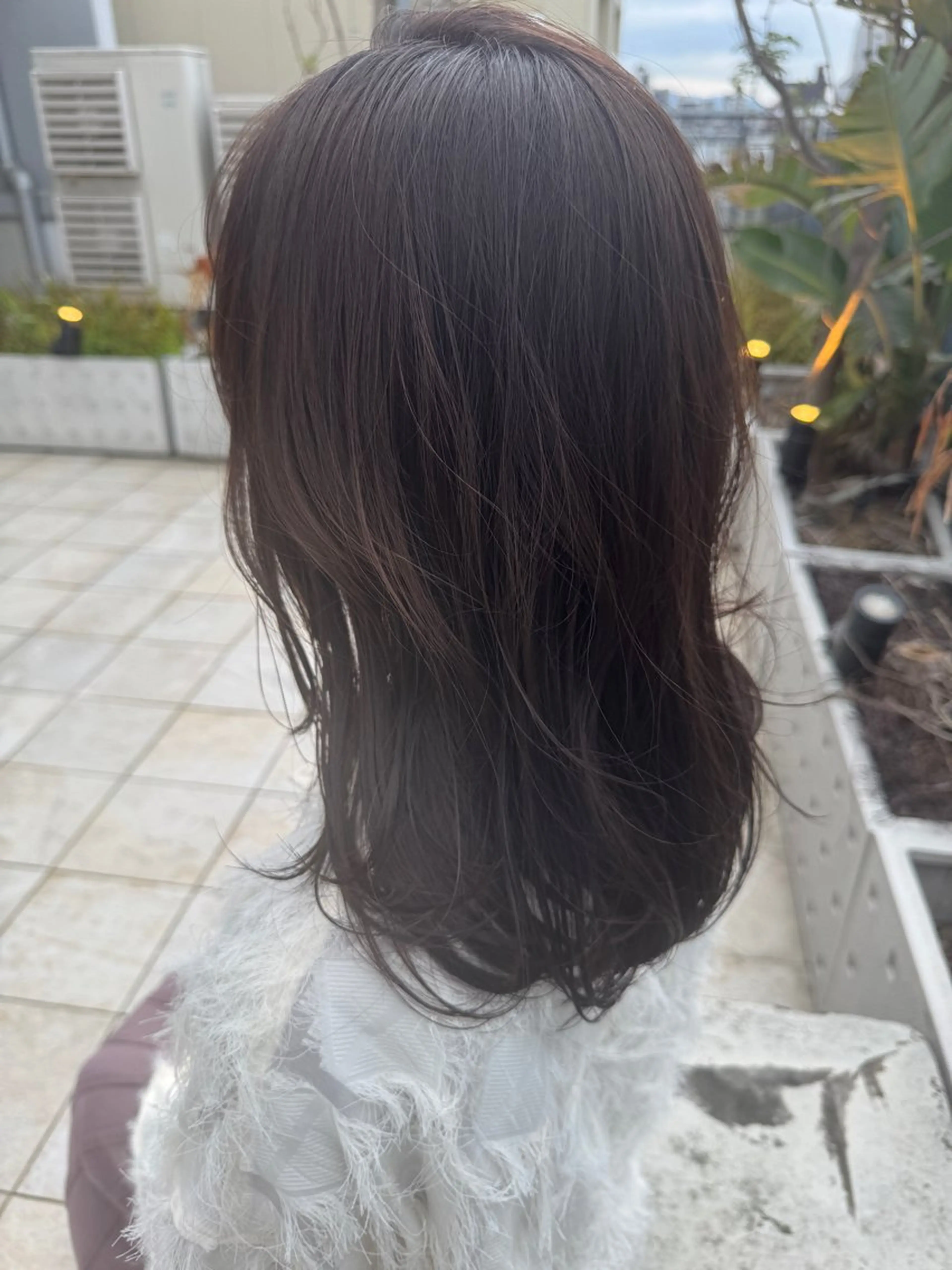 ミディアム カラー Peyp博多 SORAモデル募集のヘアスタイル