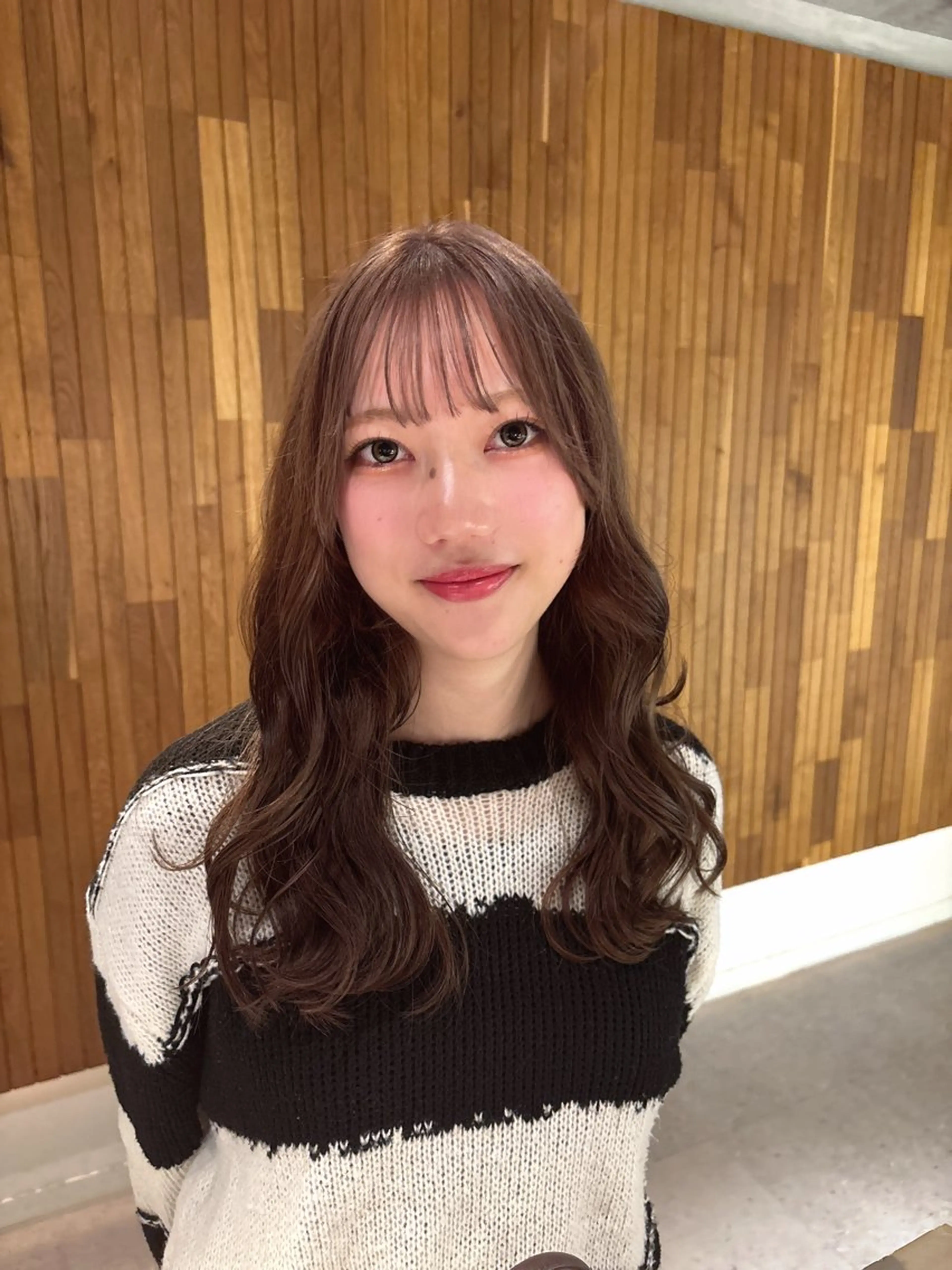 ロング カット ヘアカラー 🎀韓国レイヤー/透 明感カラー/airiのヘアスタイル