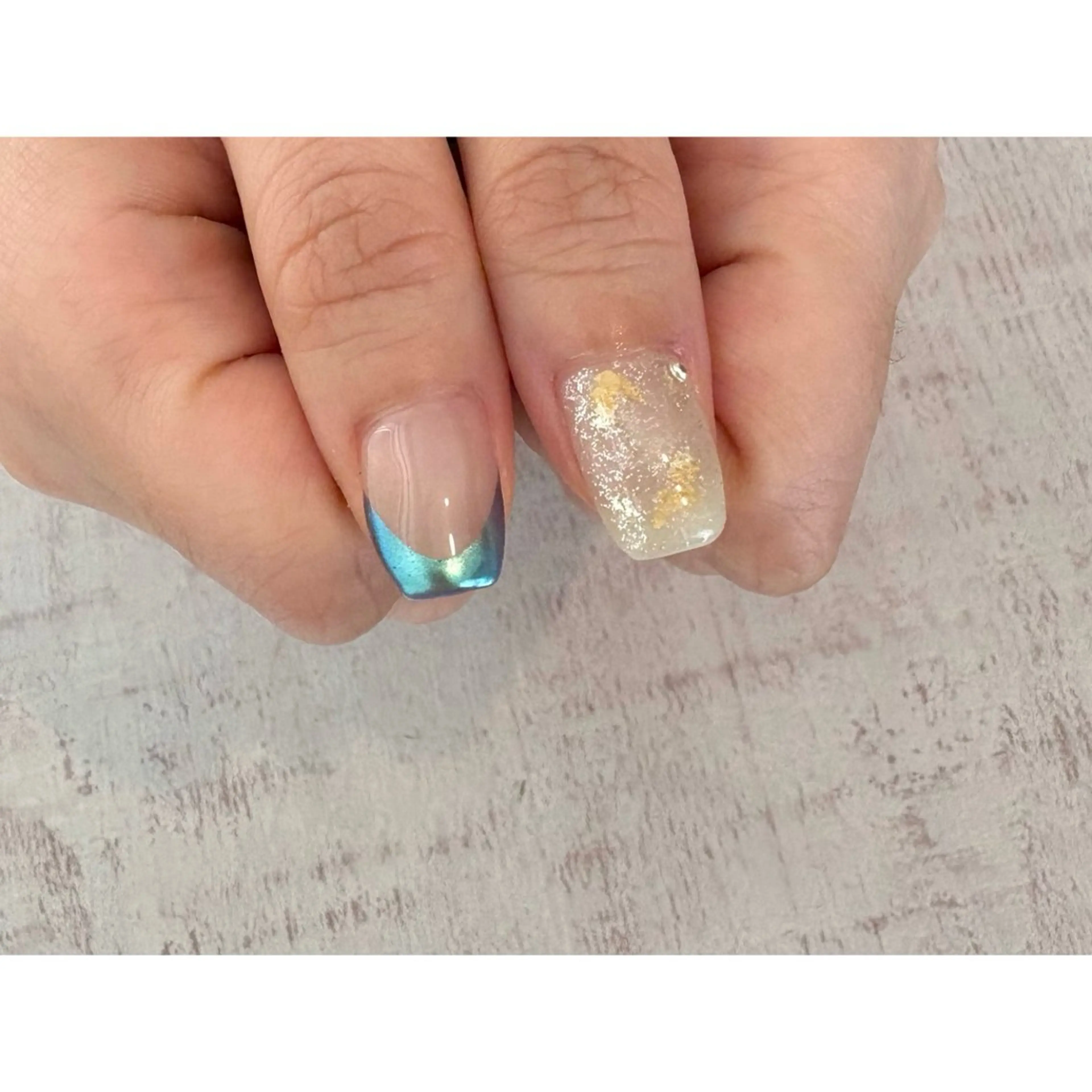 ネイル ハンドネイル 𖡼 yumenoのネイルデザイン