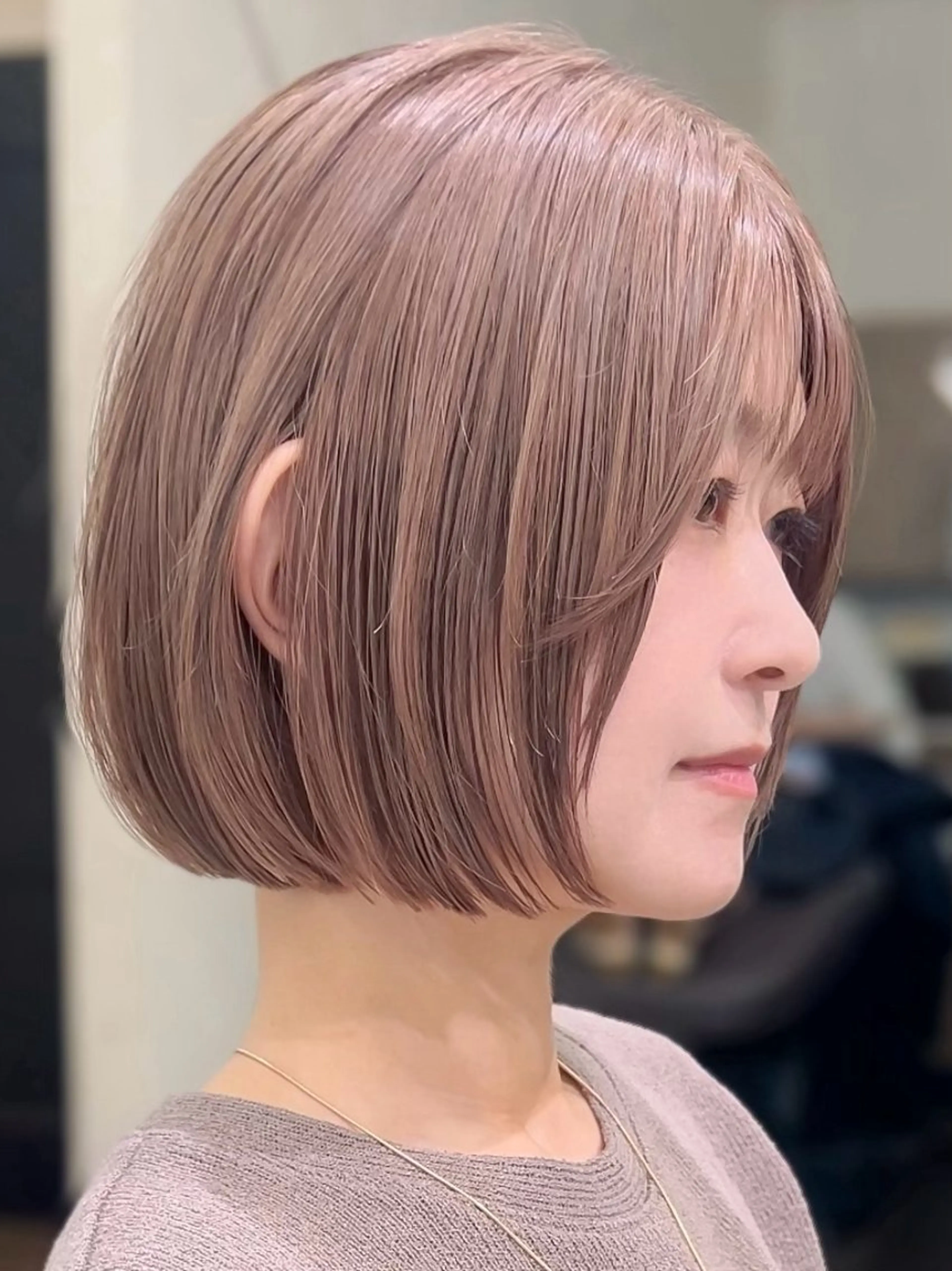 ショート カラー カット ⭐️似合わせボブ ⭐️かえでのヘアスタイル