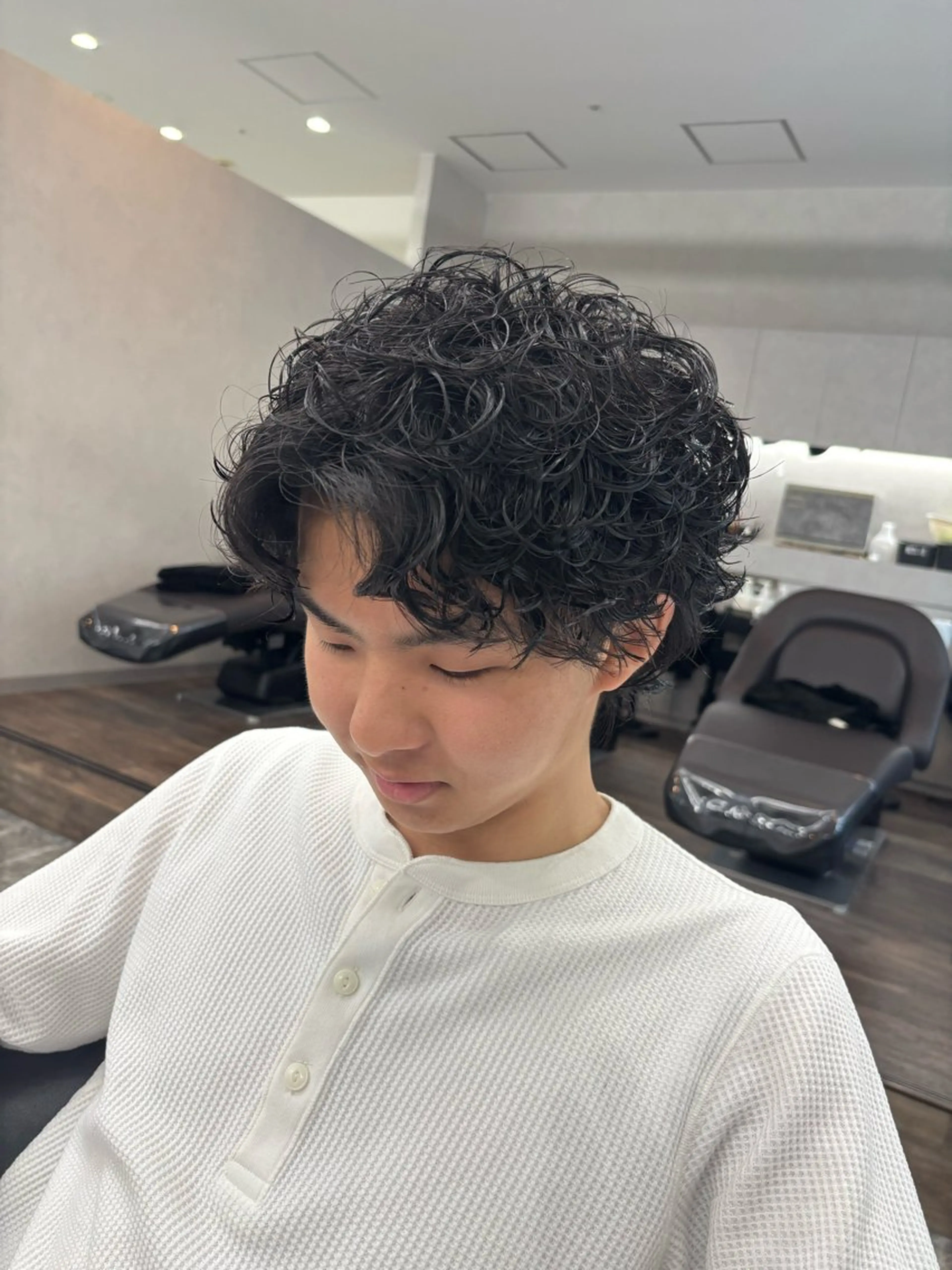 パーマ メンズ カット パーマ メンズスタイリスト✨ 助川龍哉のヘアスタイル
