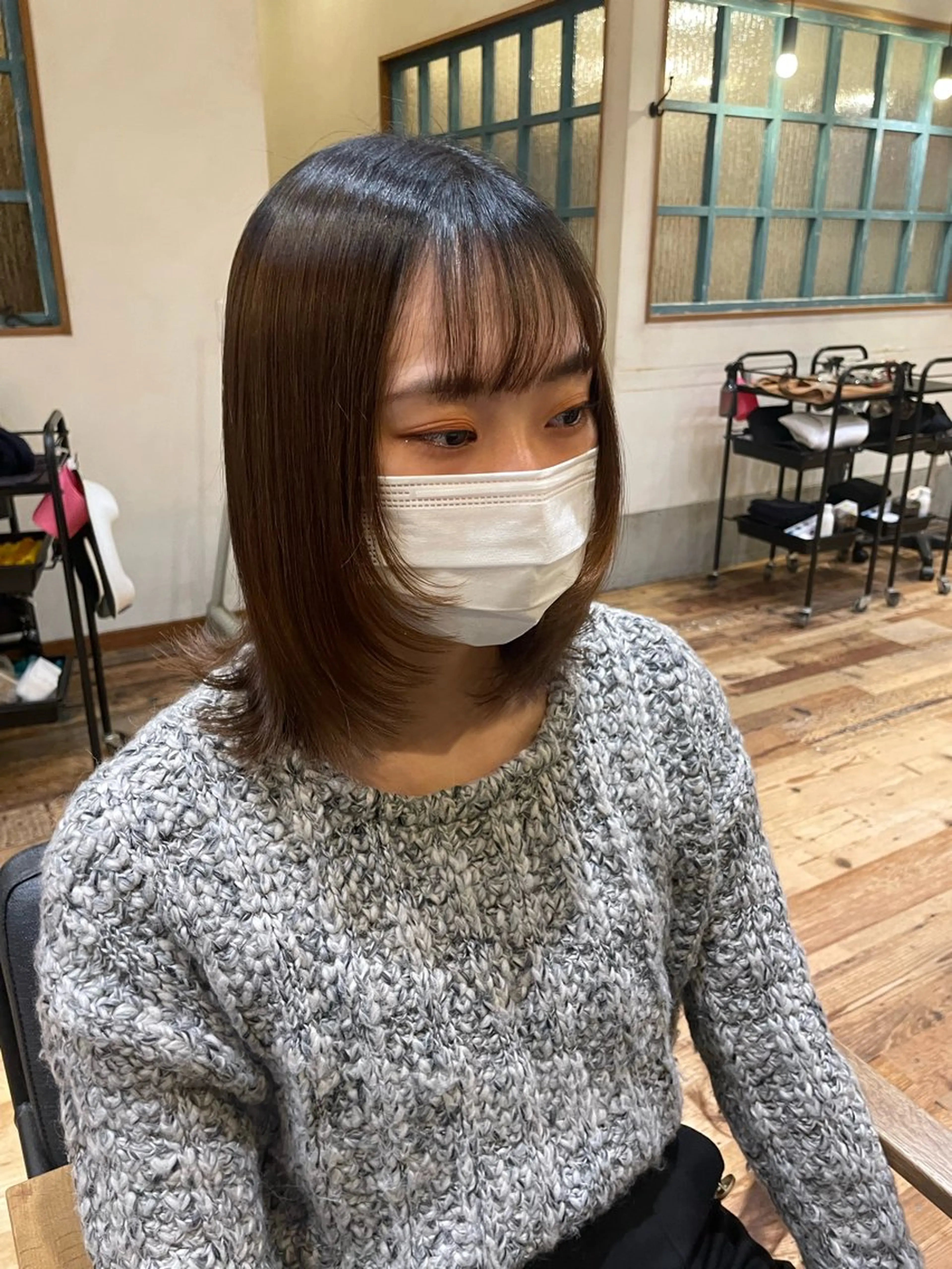 ミディアム 横田 愛梨のヘアスタイル