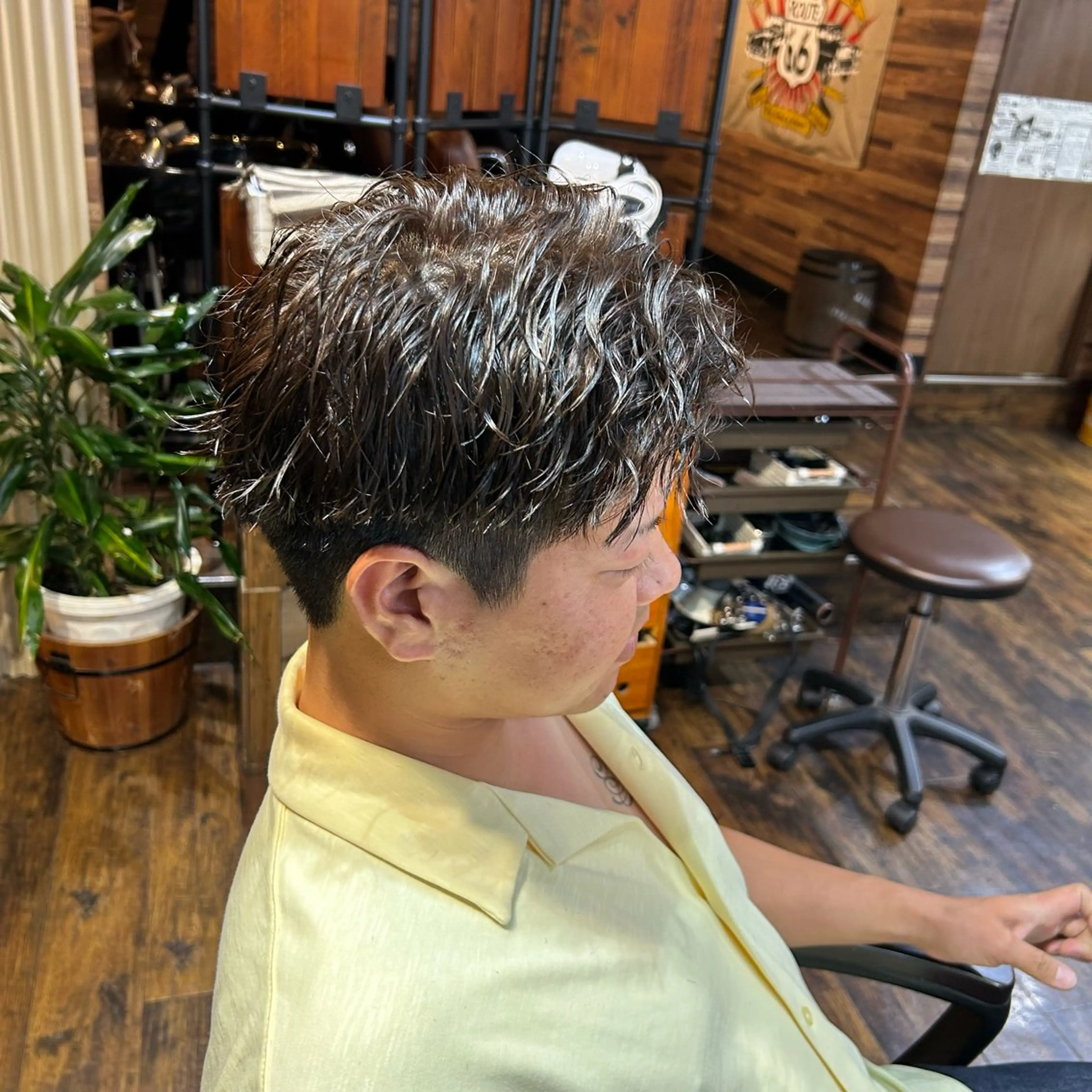 ショート パーマ メンズ ツイスパ/メンズ特化 🦋𝑺𝑶𝑵𝑬のヘアスタイル