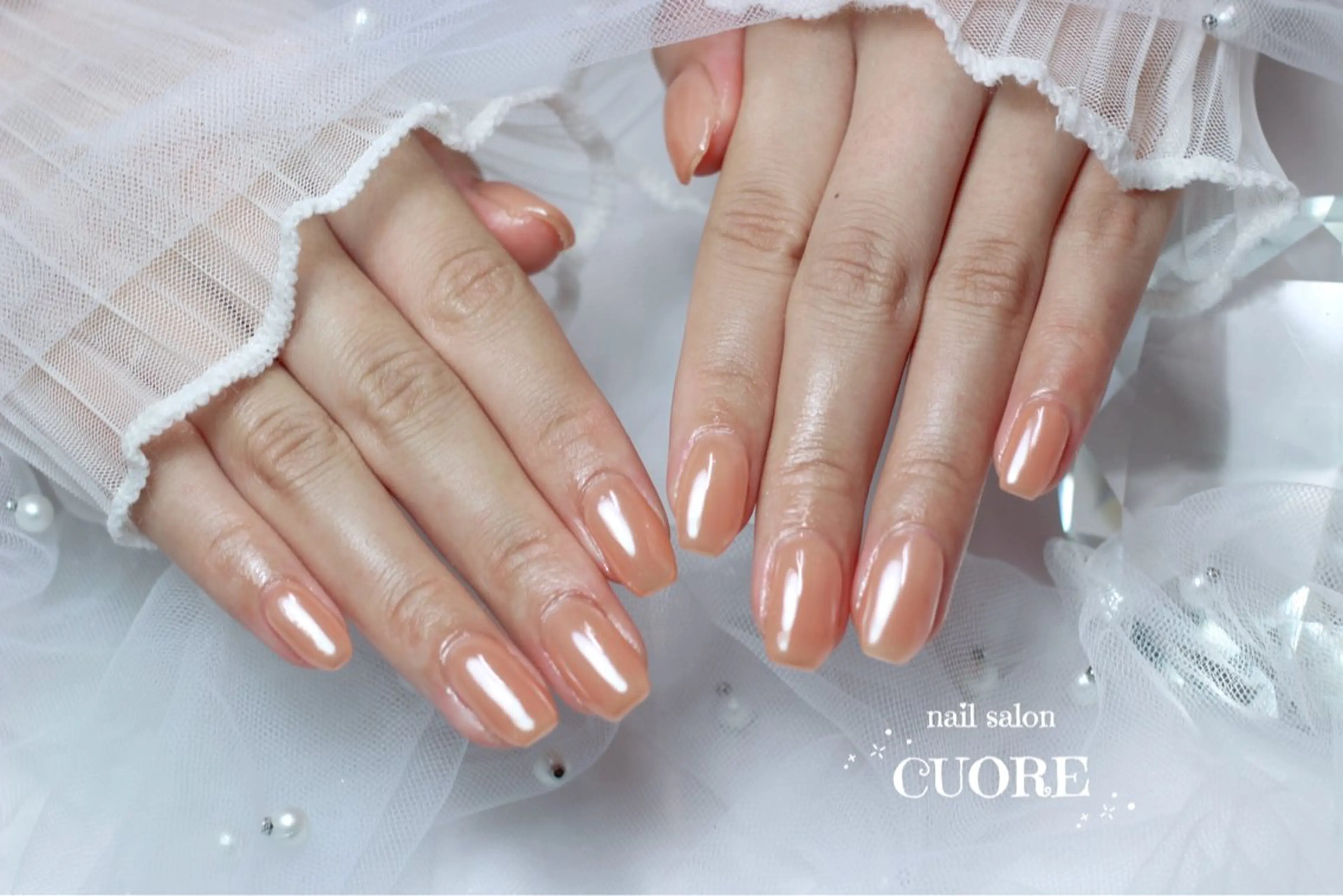 ネイル オフィスネイル ワンカラーネイル シンプルネイル ハンドネイル nail salon CUOREのネイルデザイン