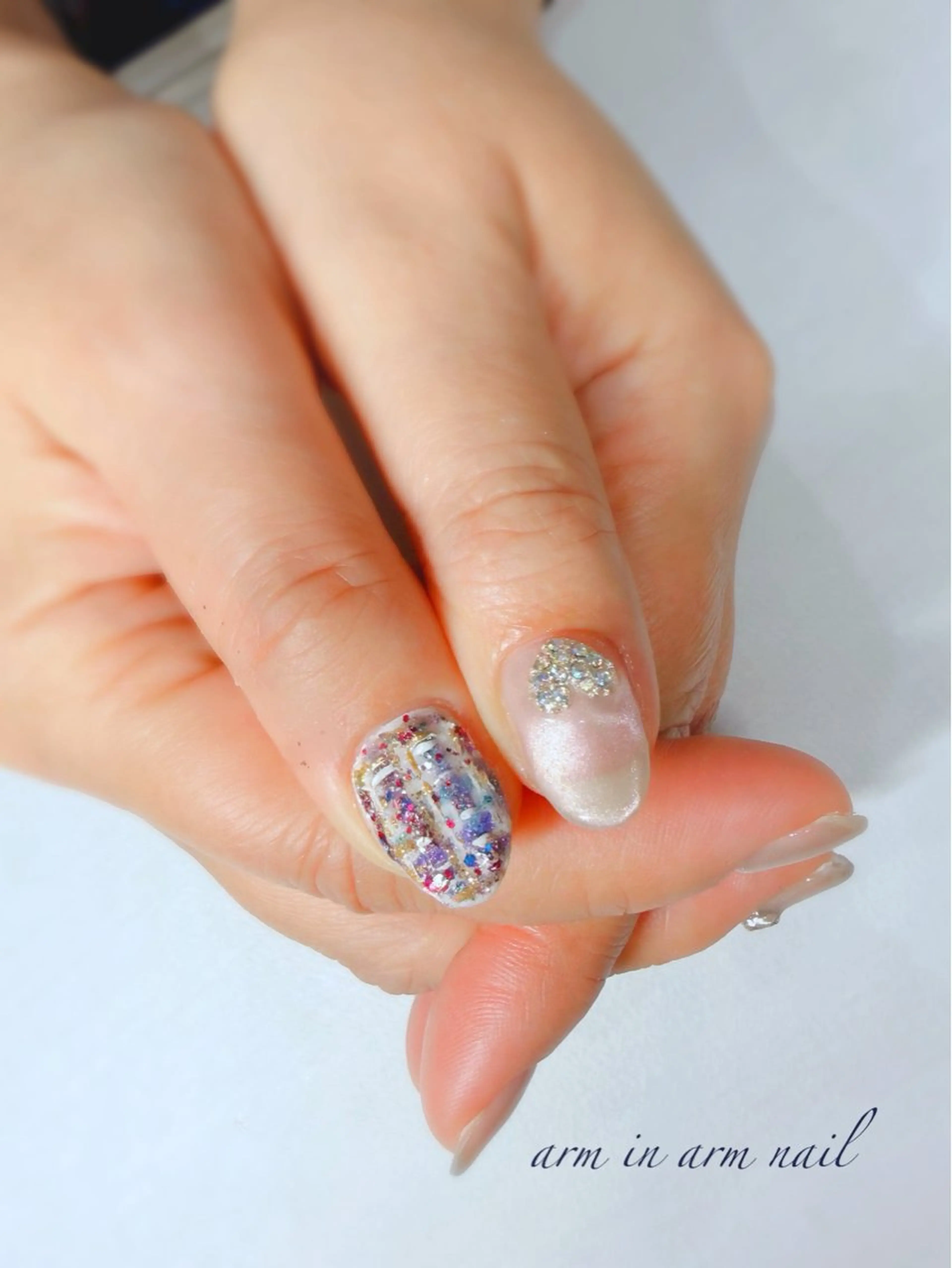 ネイル arm in arm ︎✿Yamamotoのマツエク・マツパデザイン