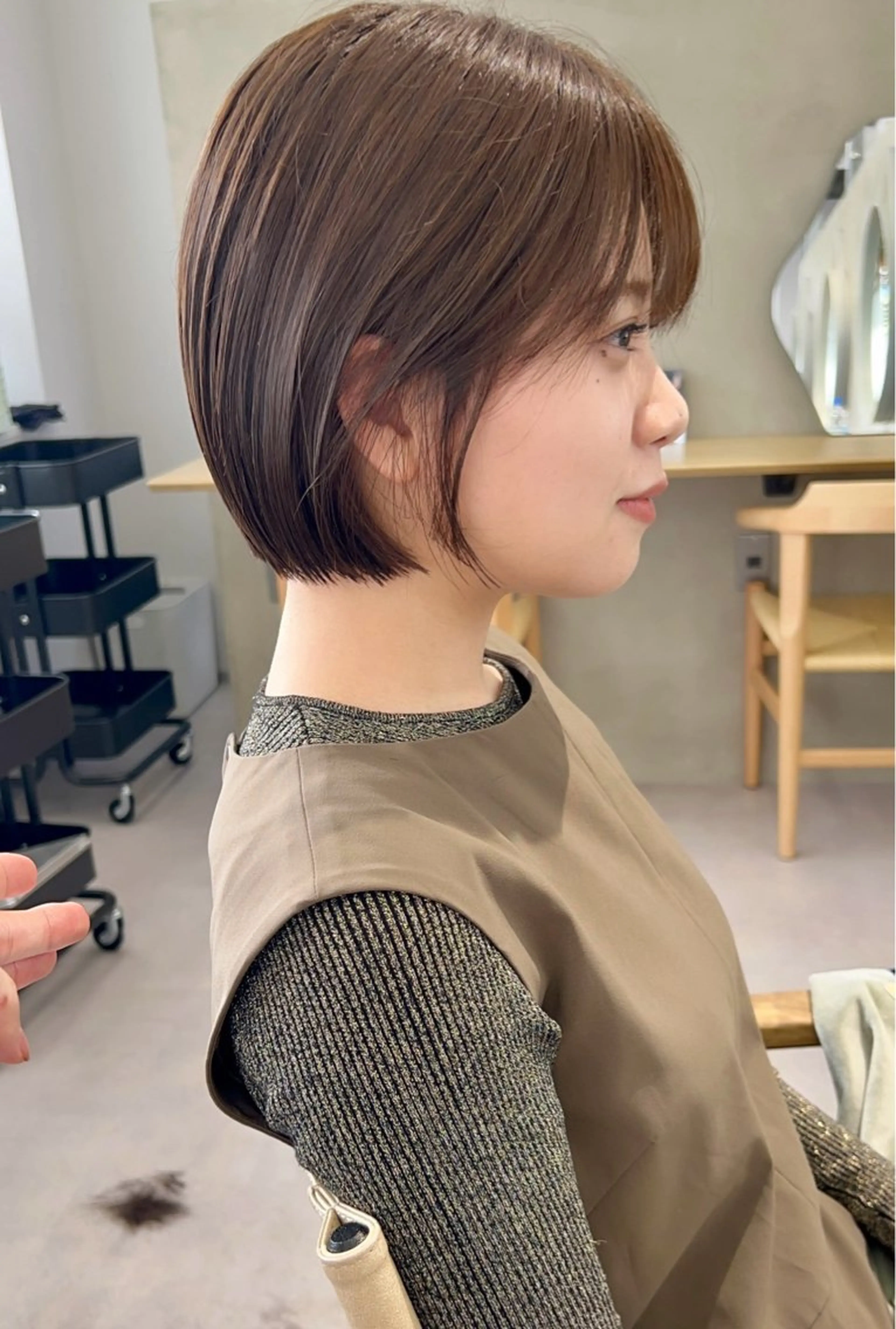 ショート ボブ 田中 叶太のヘアスタイル
