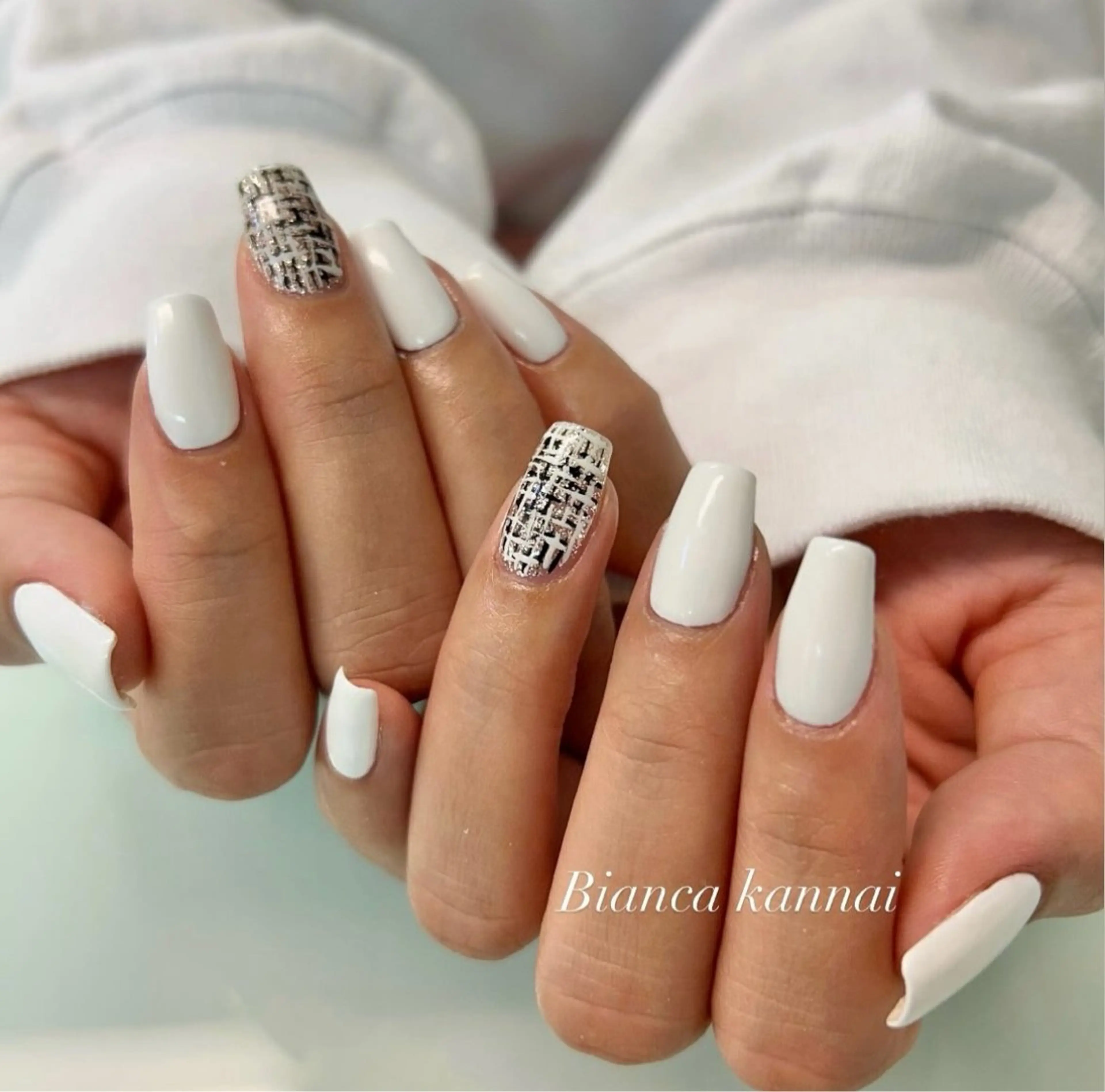 ネイル ハンドネイル Bianca関内 USUI🐢のネイルデザイン