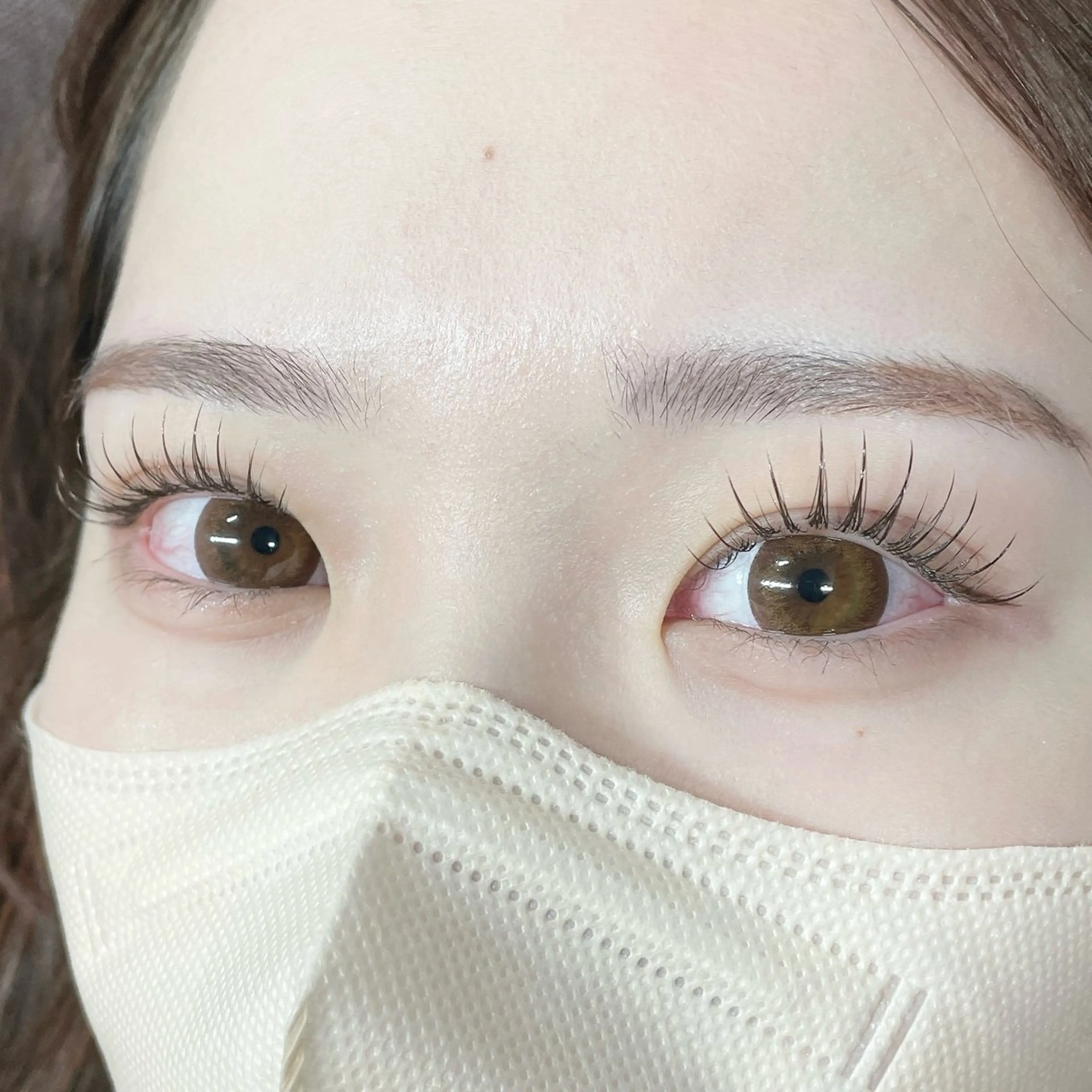 マツエク・マツパ カラーマツエク フラットラッシュ マツエク ⋱  𝐁𝐒 misato ⋰のマツエク・マツパデザイン