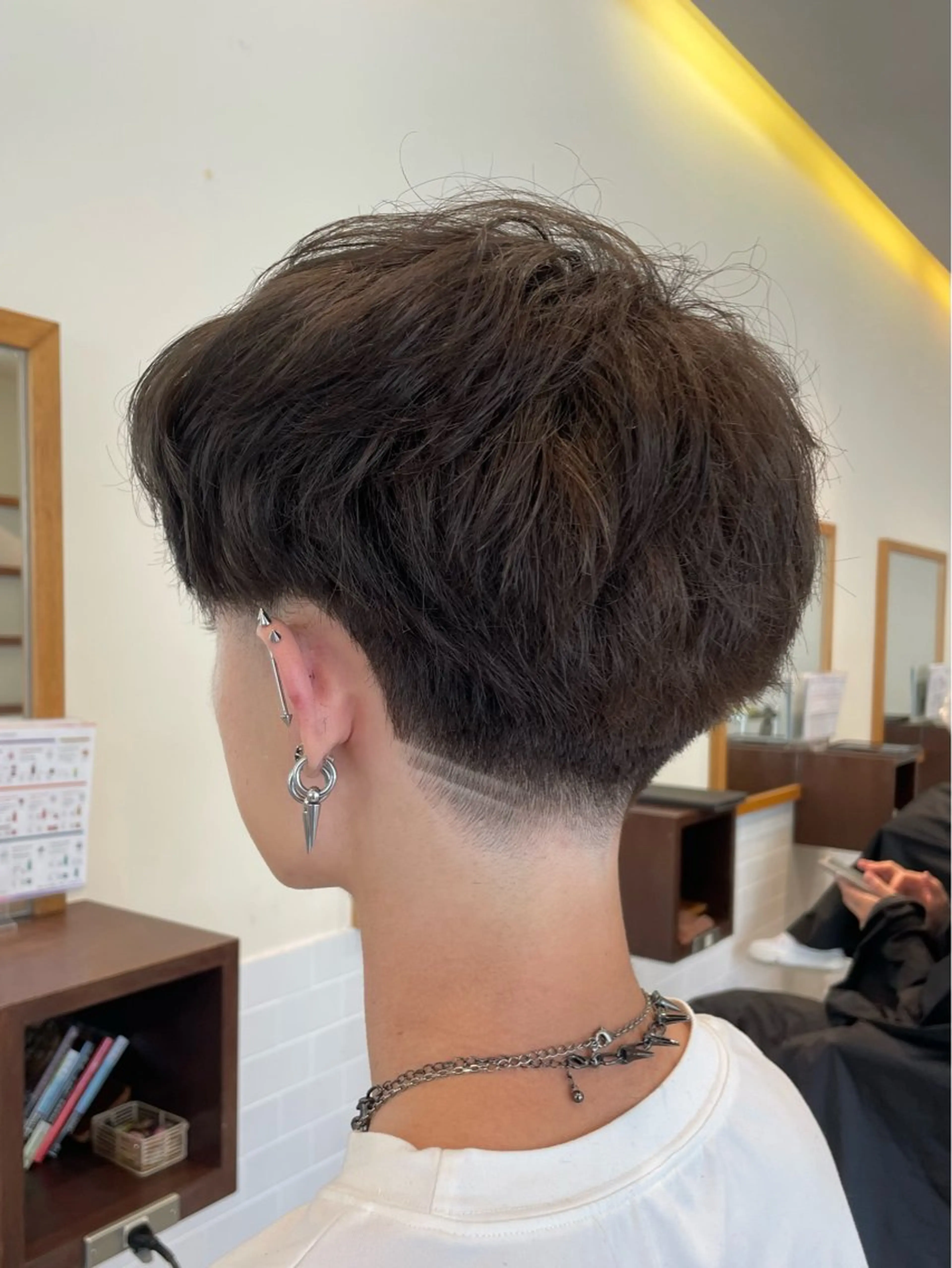 ショート メンズ フェードカット カット パーマ/フェード🔥 佐々木波人のヘアスタイル