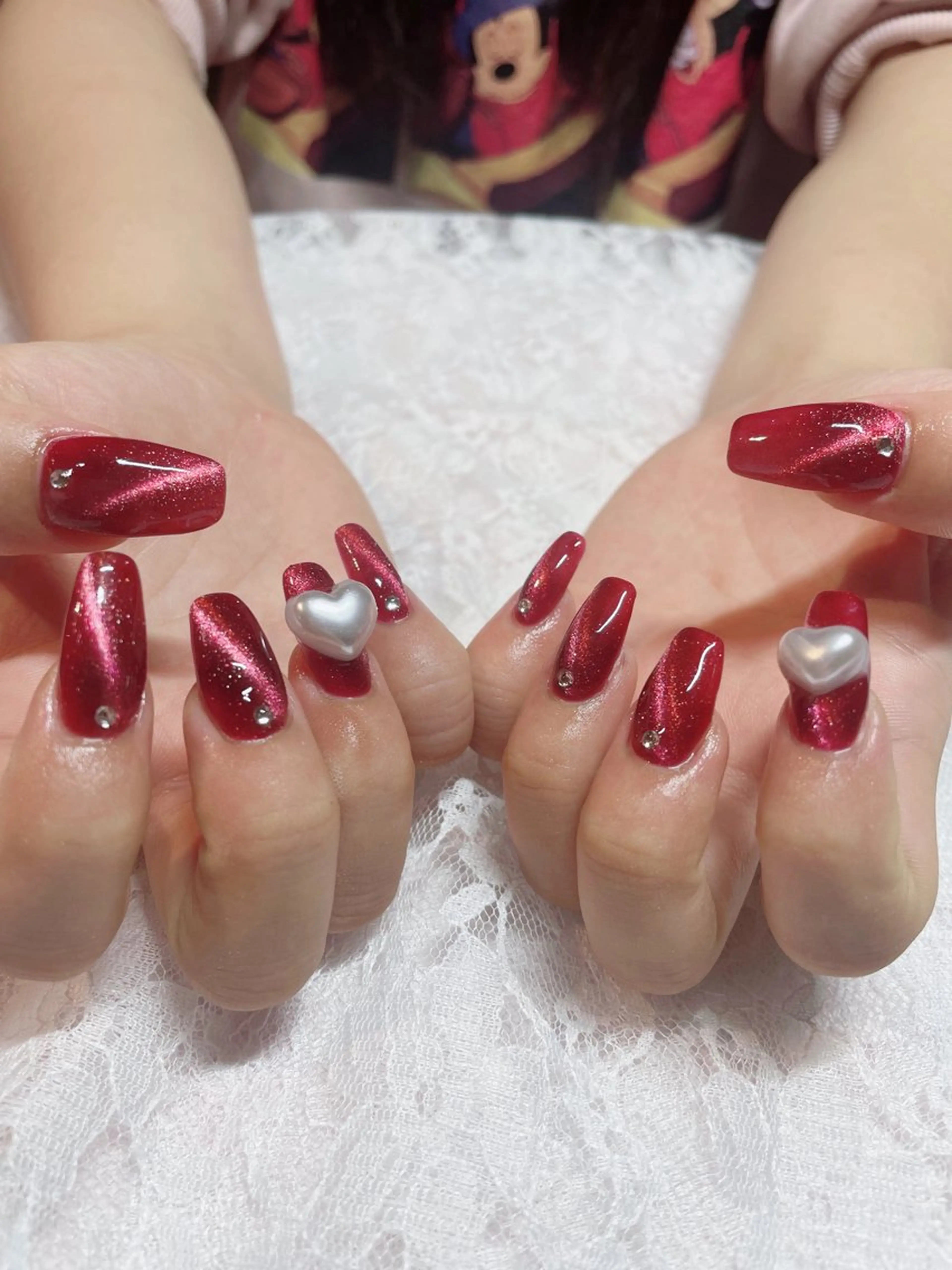 ネイル ジェルネイル マグネットネイル ハンドネイル Nail ヌシん家 AKANEのネイルデザイン