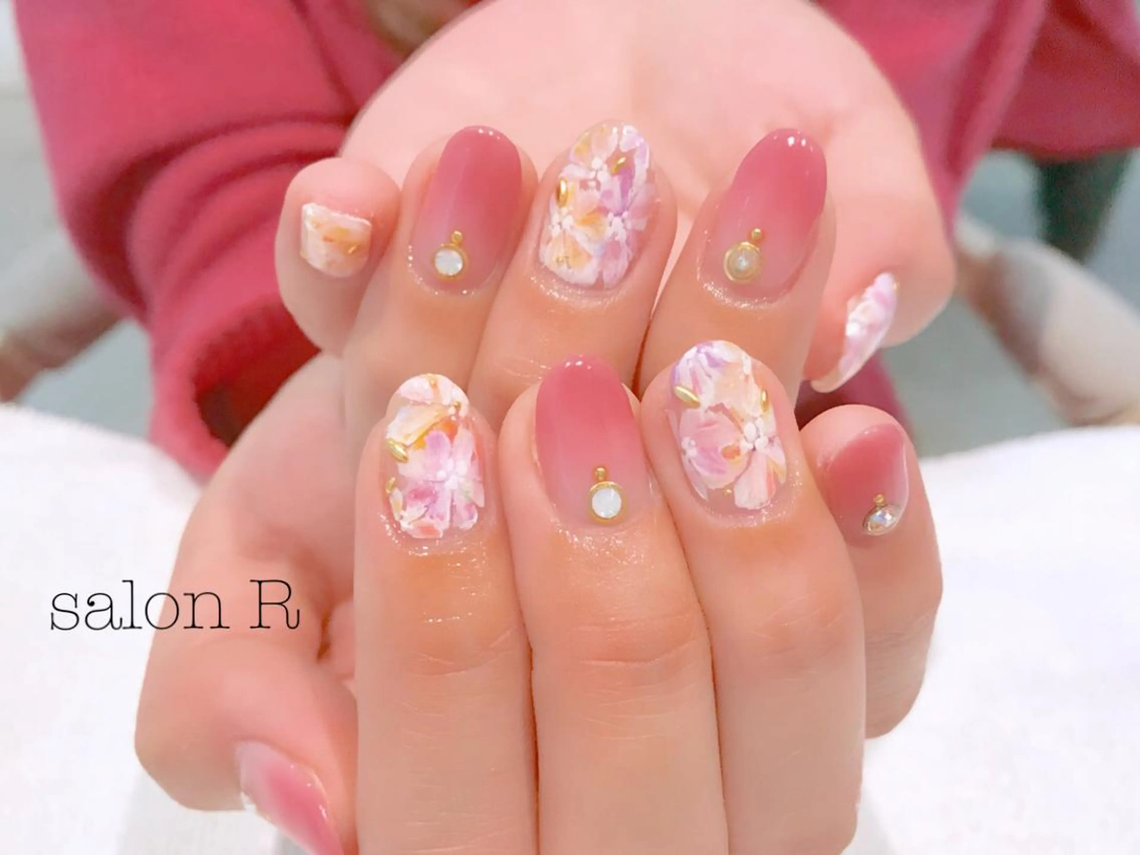 ネイル フラワーネイル NARUMI HYODOのネイルデザイン