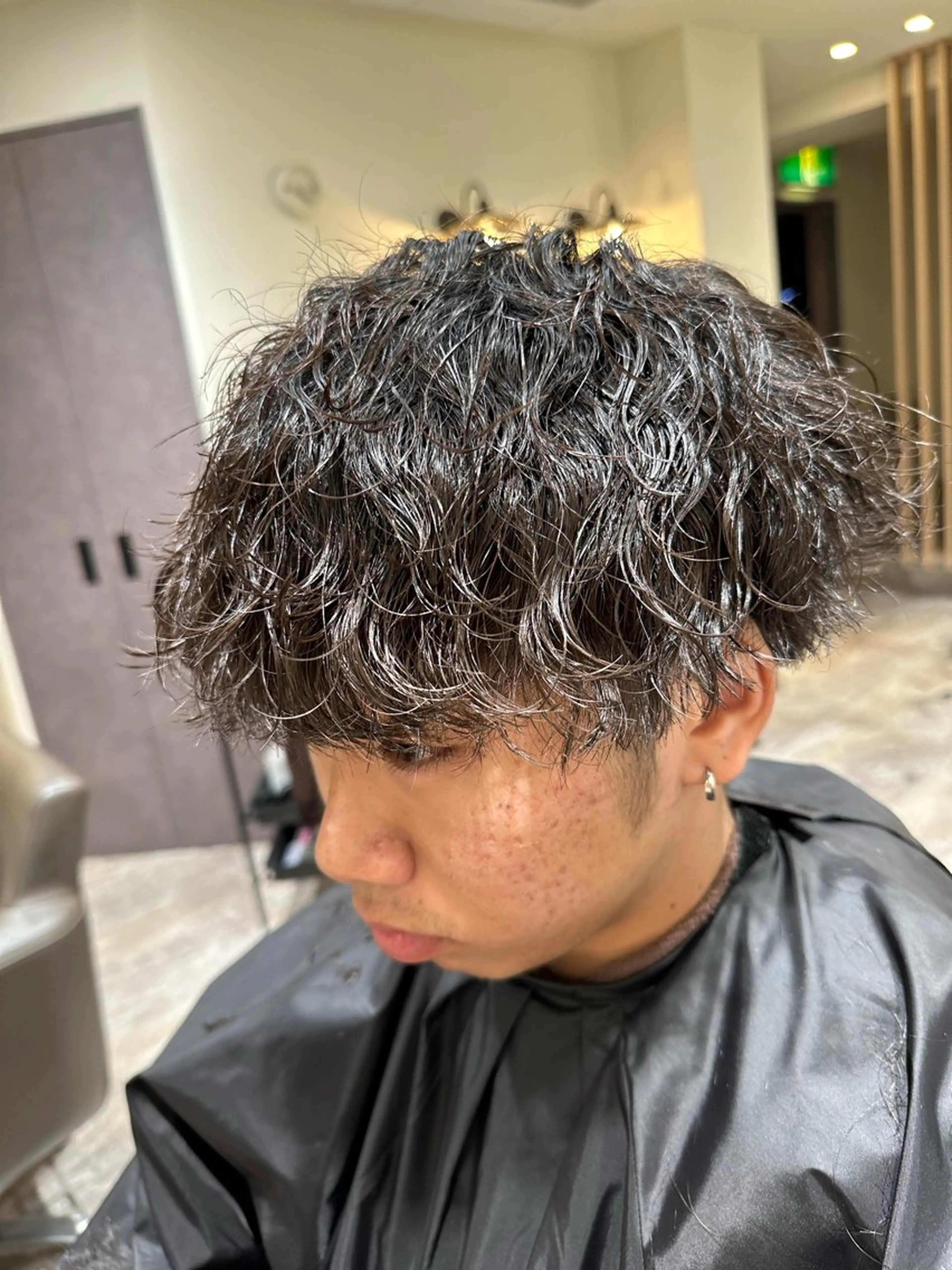 パーマ メンズ 【メンズパーマ】比嘉 啓人のヘアスタイル