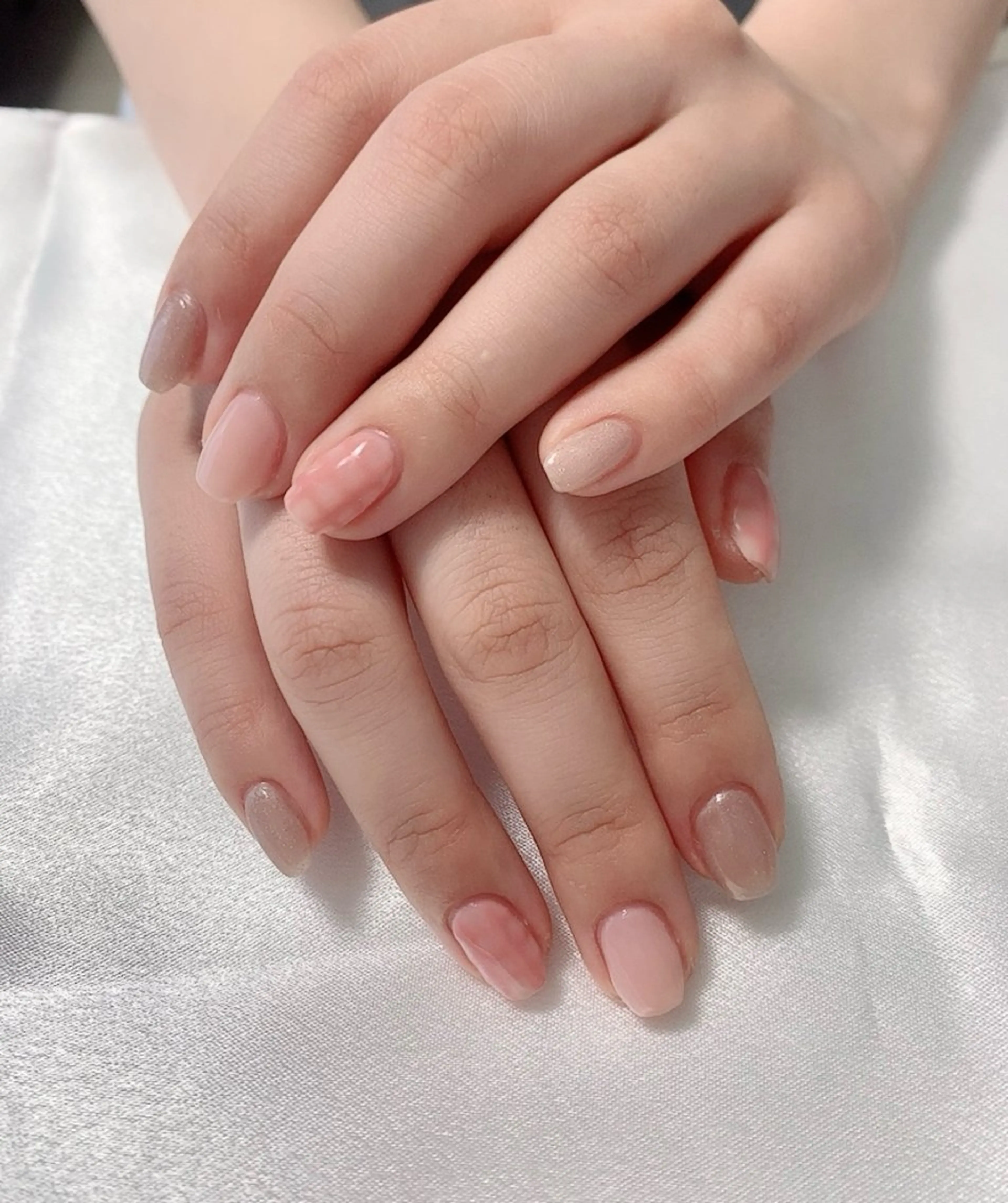 ネイル ガーリー マグネットネイル ピンク nail lumièreのネイルデザイン