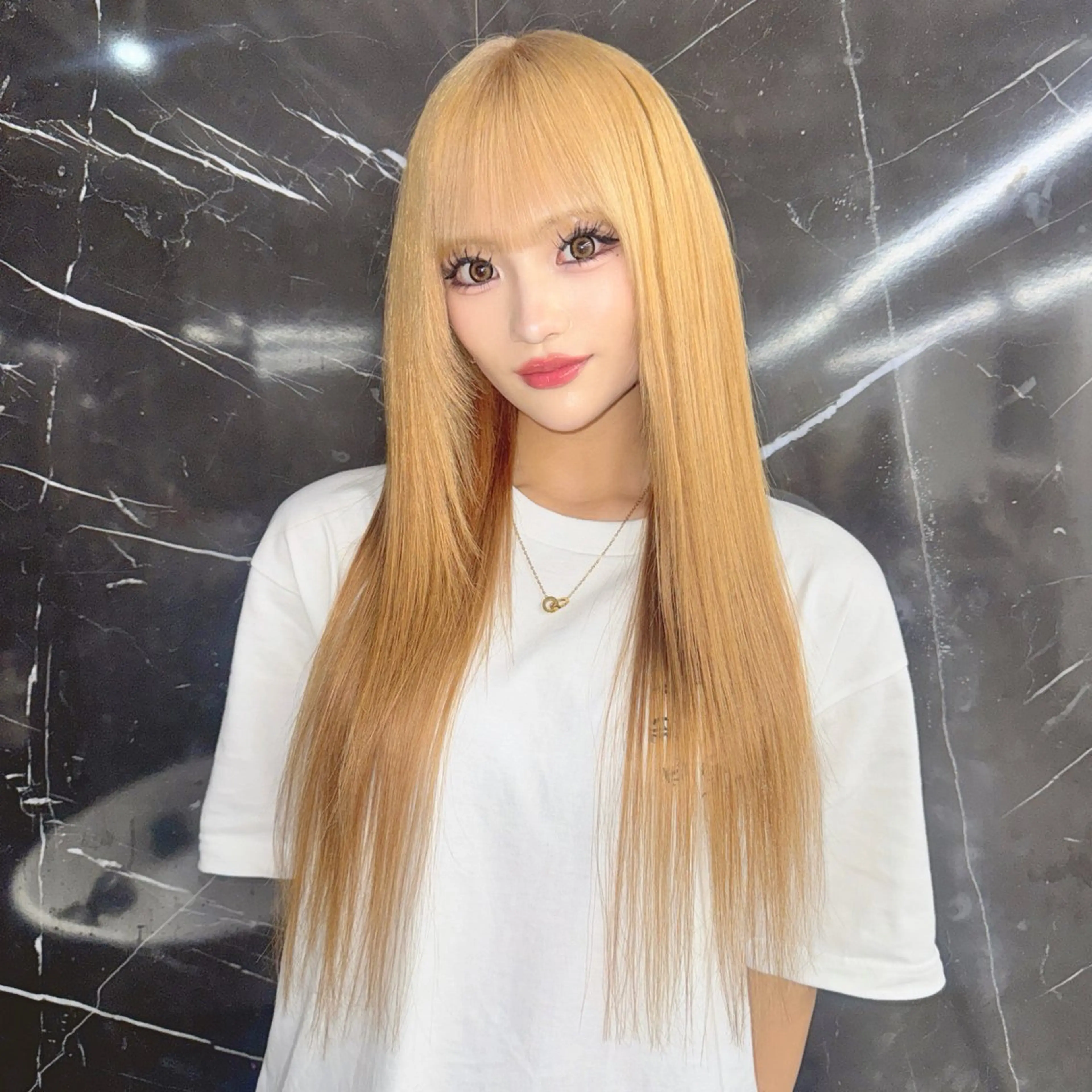 ロング カラー ヘアカラー カラー×エクステ grow渋谷西口のヘアスタイル