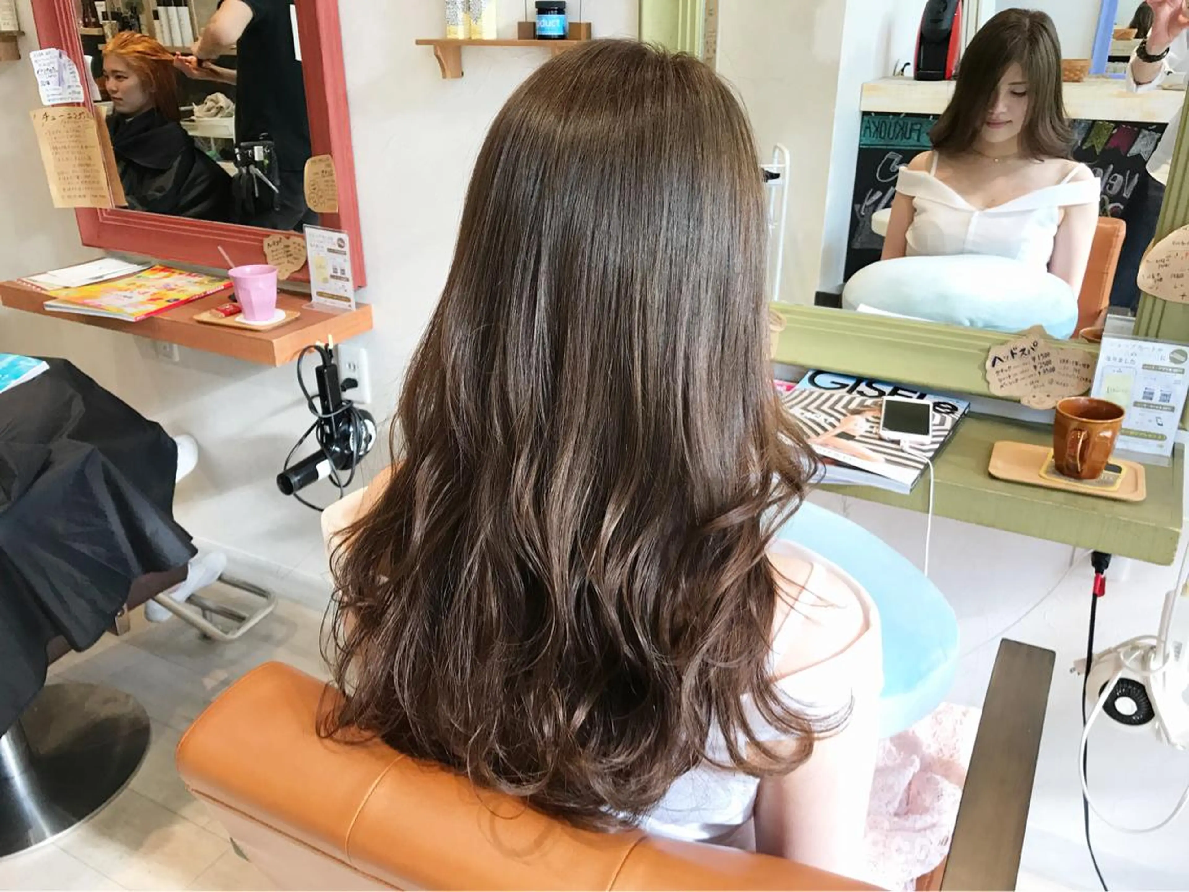 ロング カラー イルミナカラー メンズ指名多数!! SiLO 田島のヘアスタイル