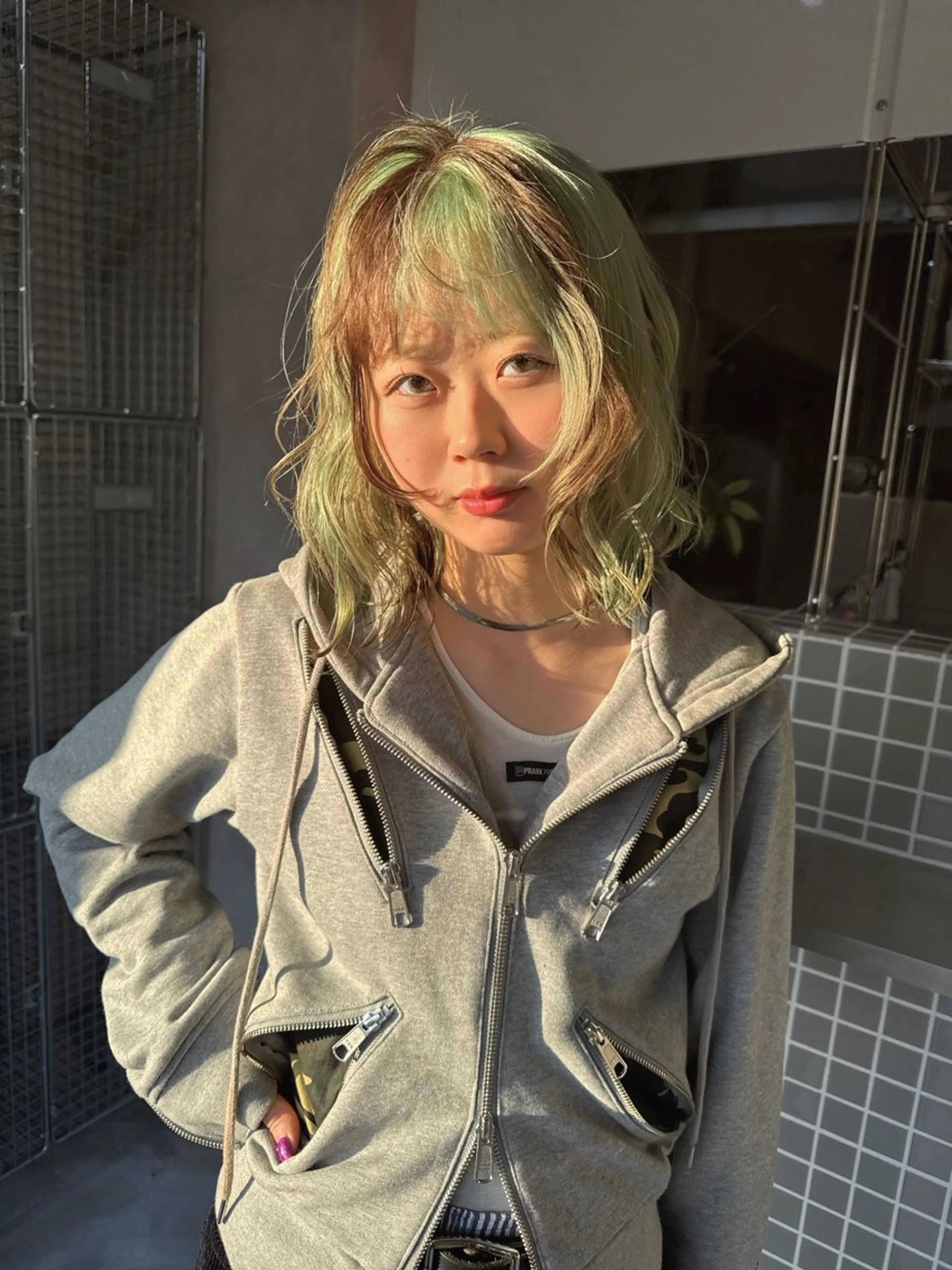 ミディアム ヘアカラー ミユウ👗🎀 /カラーリスト/ボブのヘアスタイル