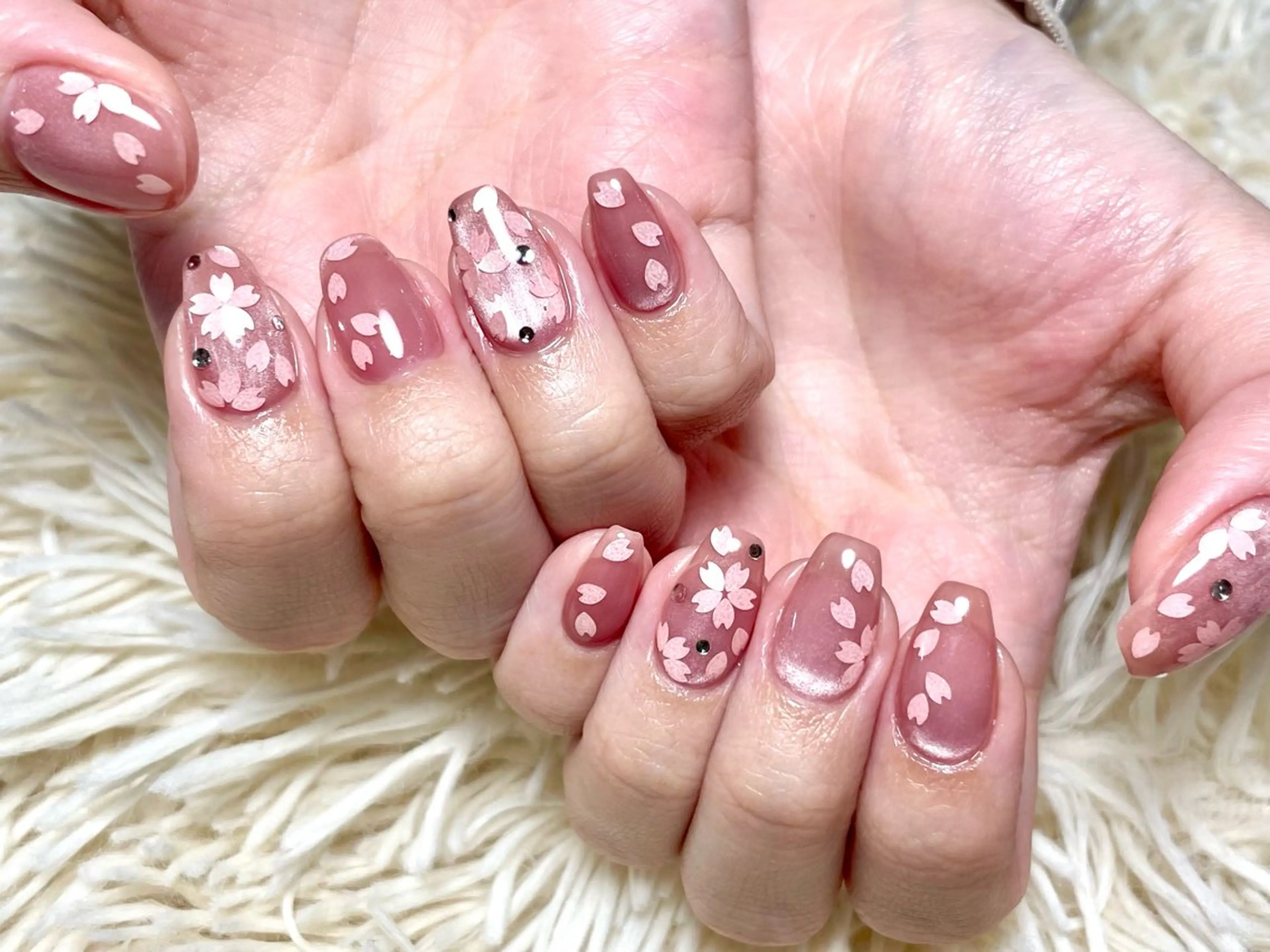 ネイル 桜ネイル ハンドネイル Josee 井村のネイルデザイン
