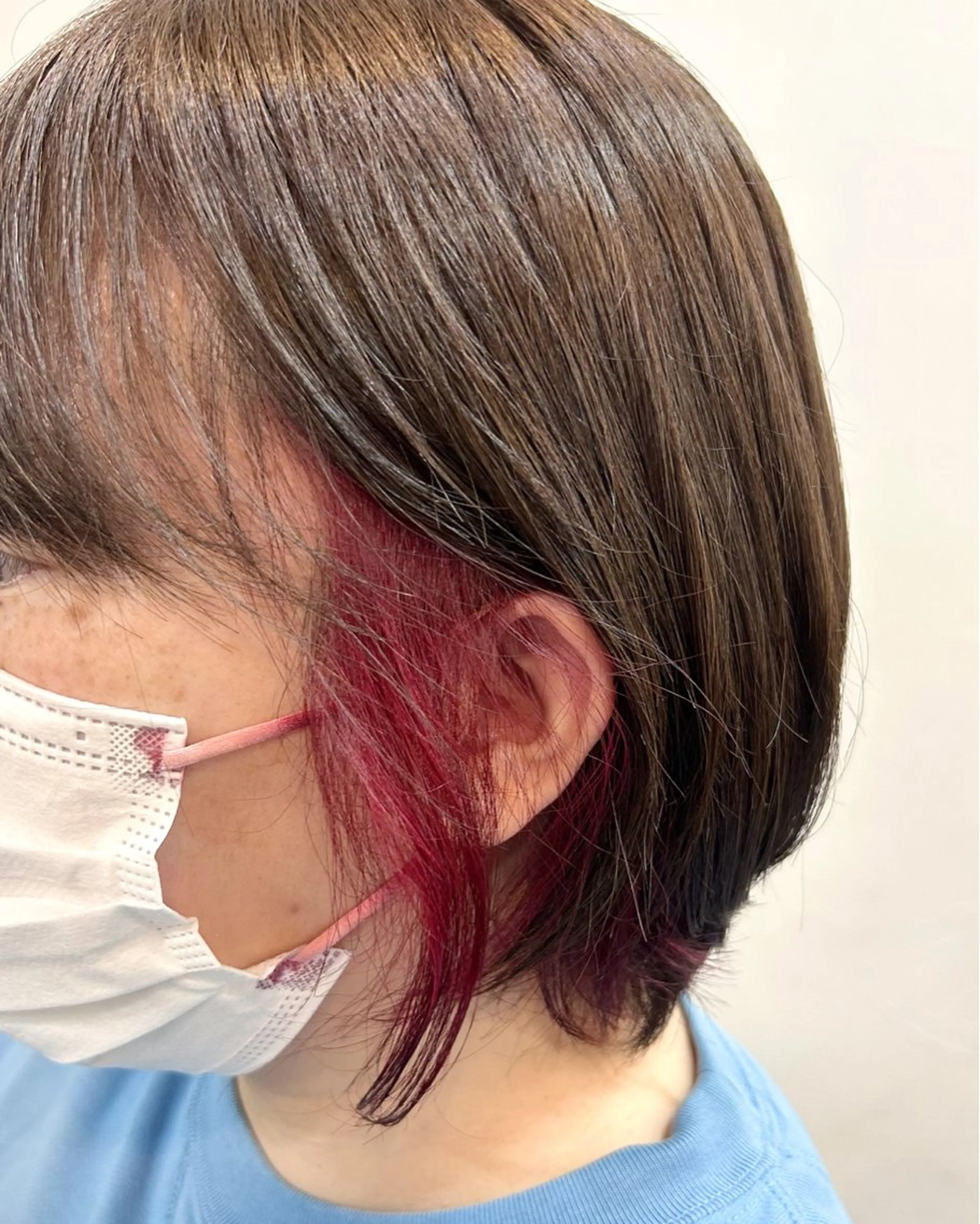 カラー インナーカラー レッドカラー 坂本 瑞季 🤍 髪質改善のヘアスタイル